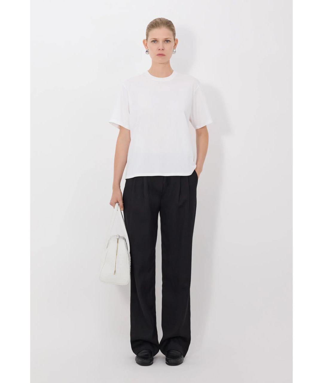 LOULOU DE SAISON Белая хлопковая футболка, фото 2