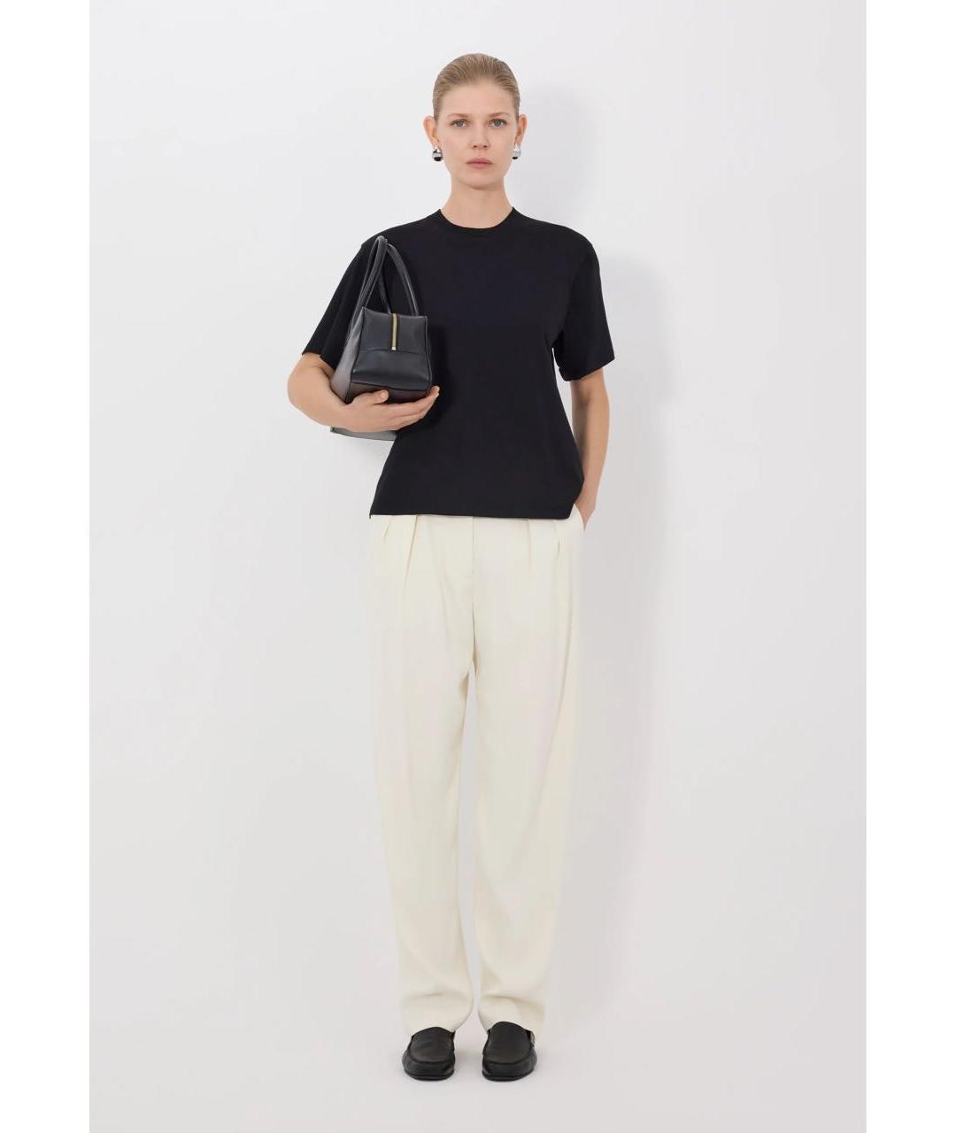 LOULOU DE SAISON Черная хлопковая футболка, фото 5