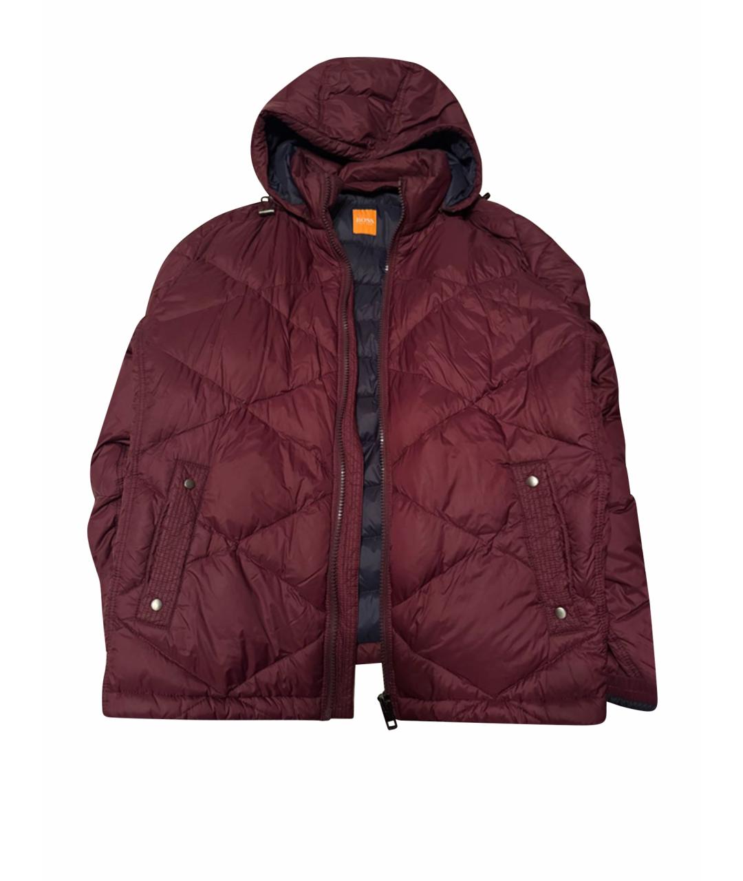 HUGO BOSS Бордовый полиэстеровый пуховик, фото 1