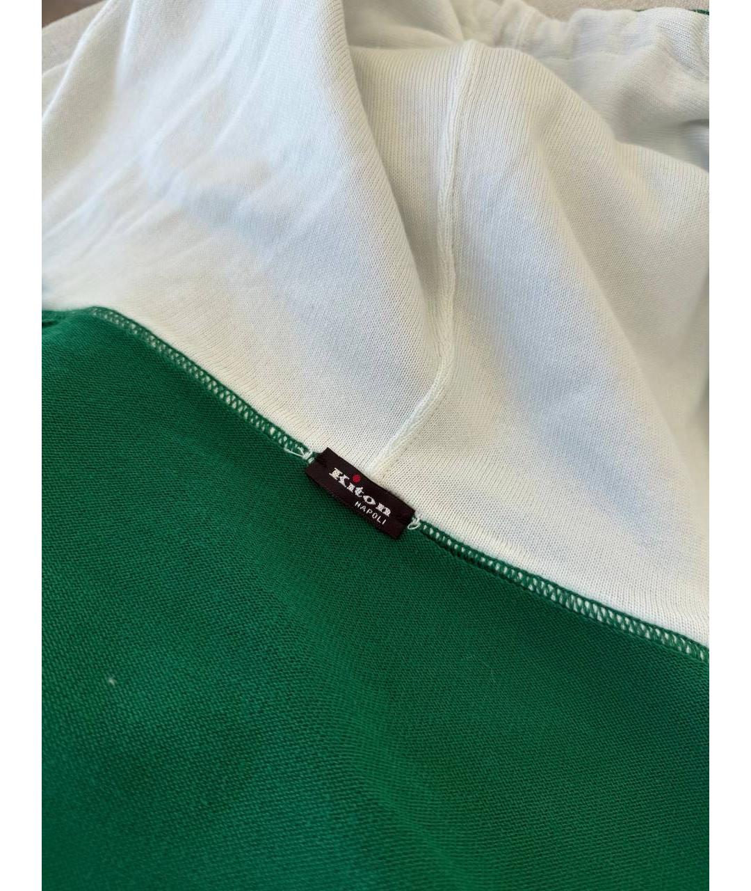 KITON Зеленый хлопковый спортивный костюм, фото 3