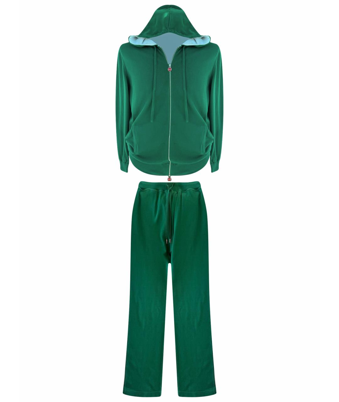 KITON Зеленый хлопковый спортивный костюм, фото 1