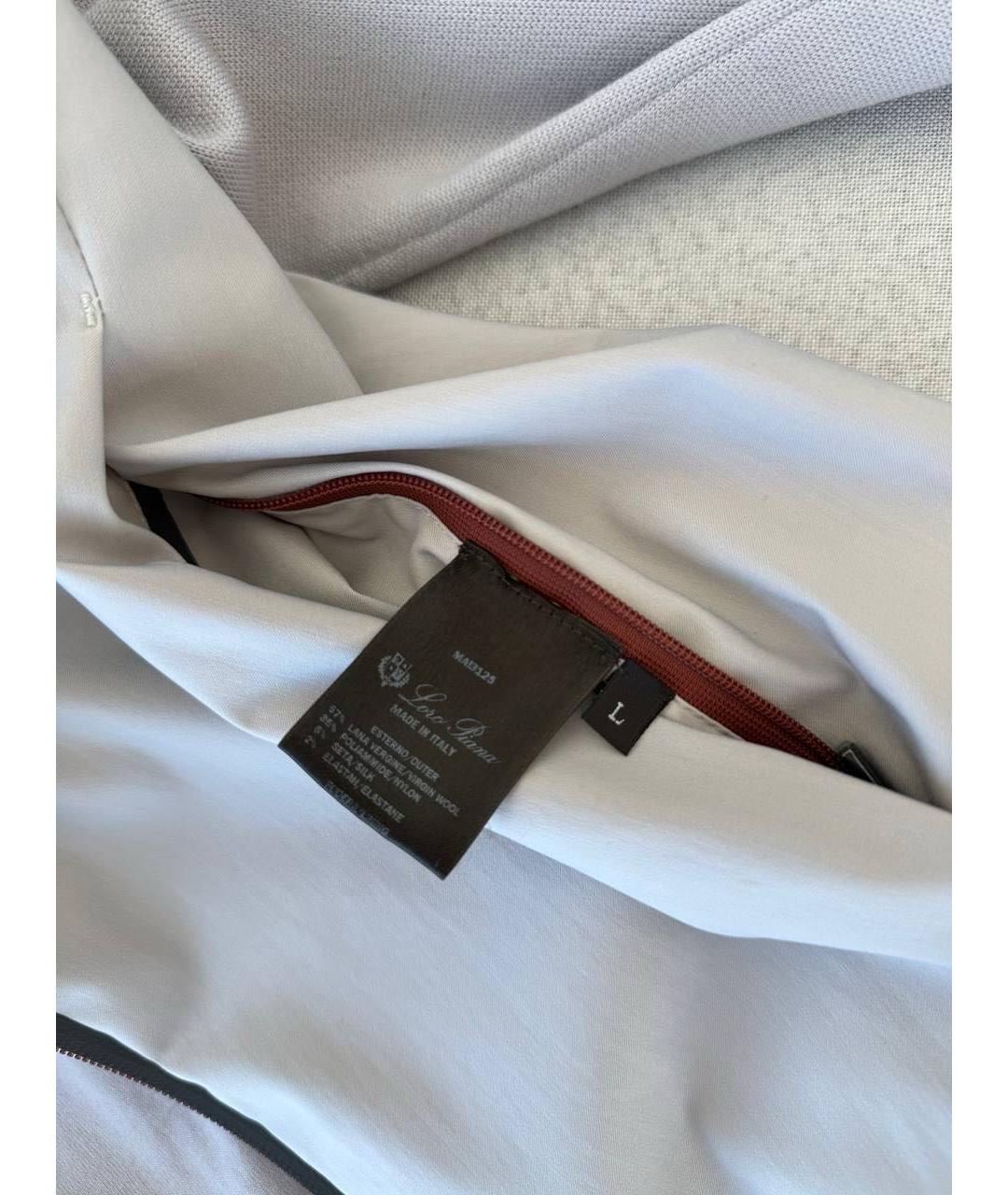 LORO PIANA Бежевый шерстяной спортивный костюм, фото 5