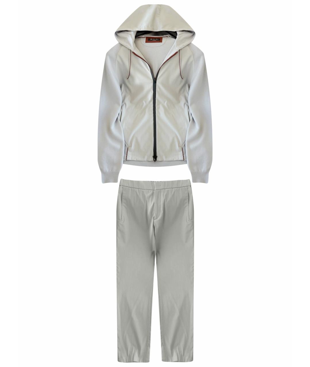 LORO PIANA Бежевый шерстяной спортивный костюм, фото 1