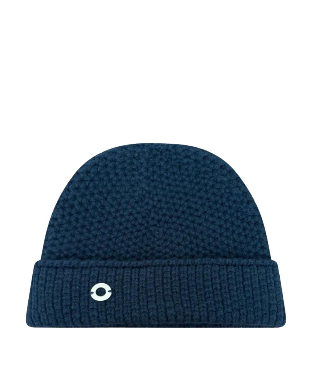 LORO PIANA Темно-синяя кашемировая шапка, фото 1