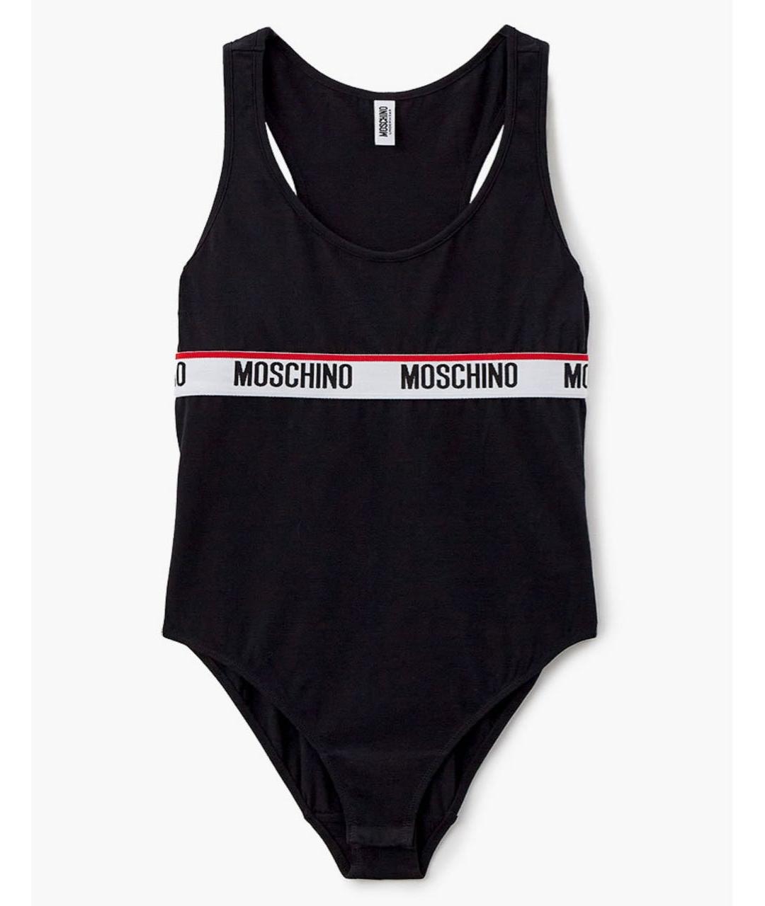 MOSCHINO Черная хлопковая майка, фото 6