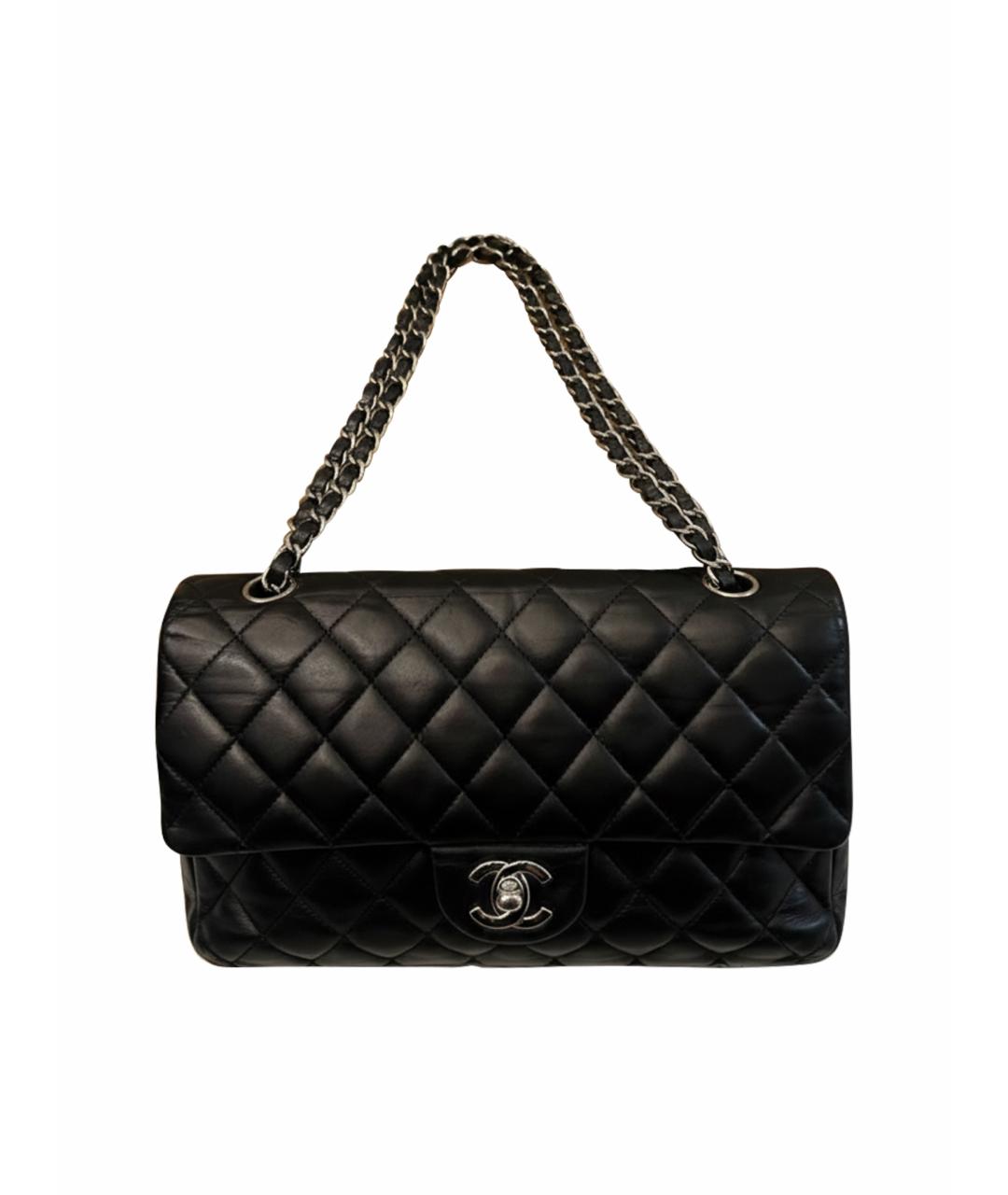 CHANEL Черная кожаная сумка через плечо, фото 1