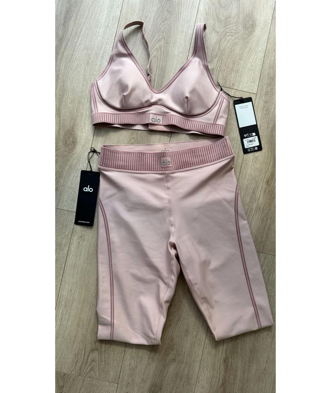 ALO YOGA Розовый полиэстеровый спортивные костюмы, фото 7