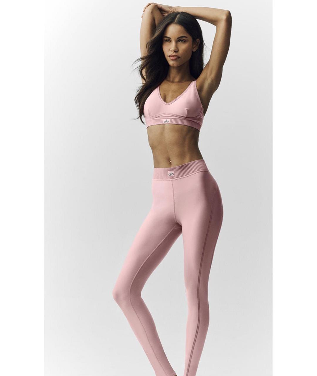 ALO YOGA Розовый полиэстеровый спортивные костюмы, фото 2