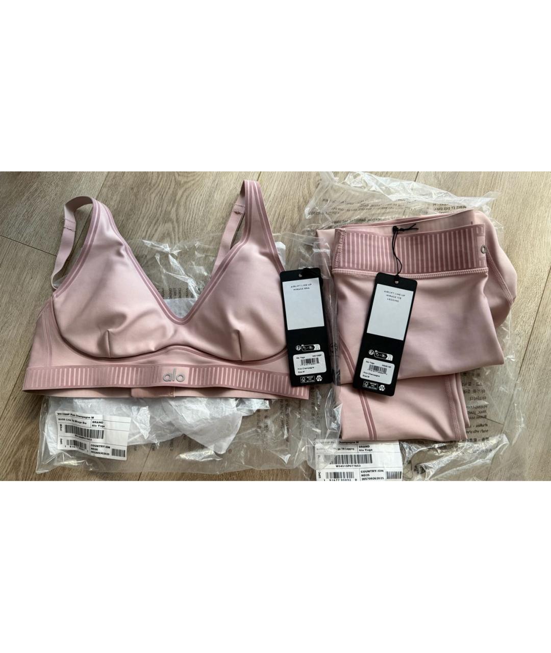 ALO YOGA Розовый полиэстеровый спортивные костюмы, фото 5