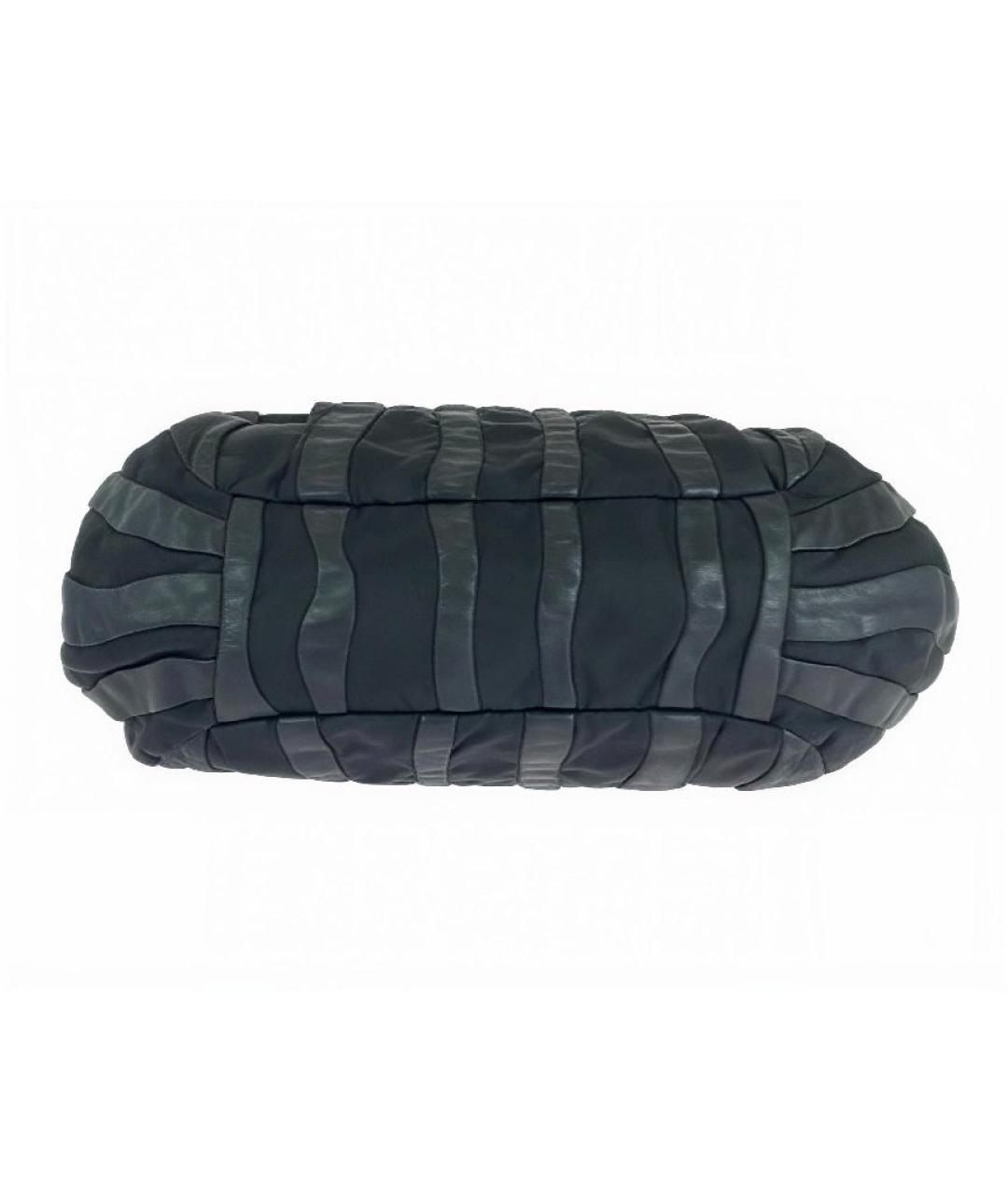 PRADA Черная кожаная сумка тоут, фото 7