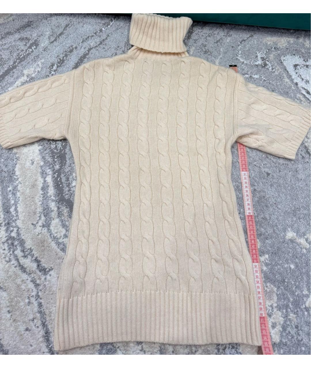 RALPH LAUREN Бежевый кашемировый джемпер / свитер, фото 4