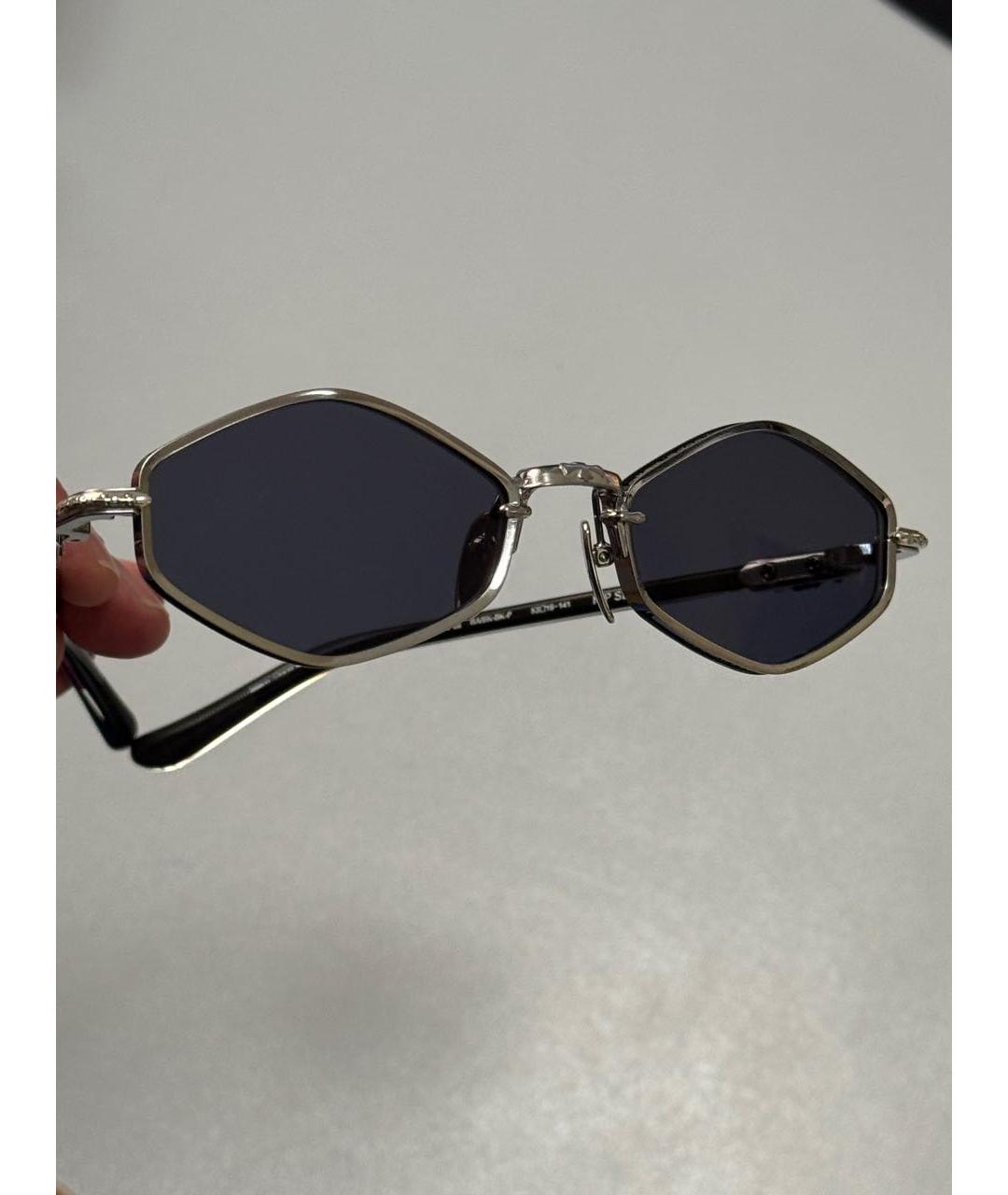 CHROME HEARTS Серебряные металлические солнцезащитные очки, фото 3