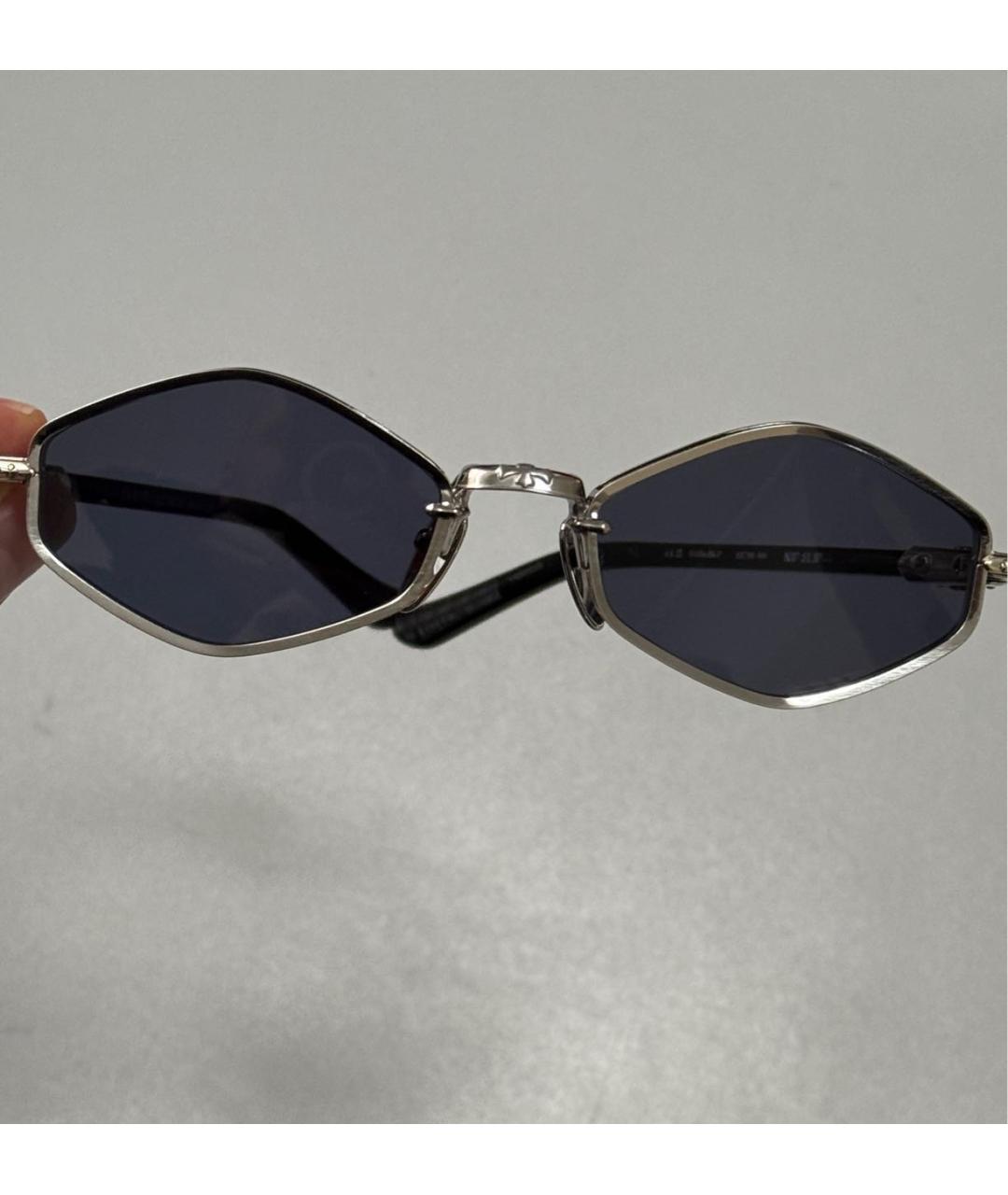 CHROME HEARTS Серебряные металлические солнцезащитные очки, фото 7