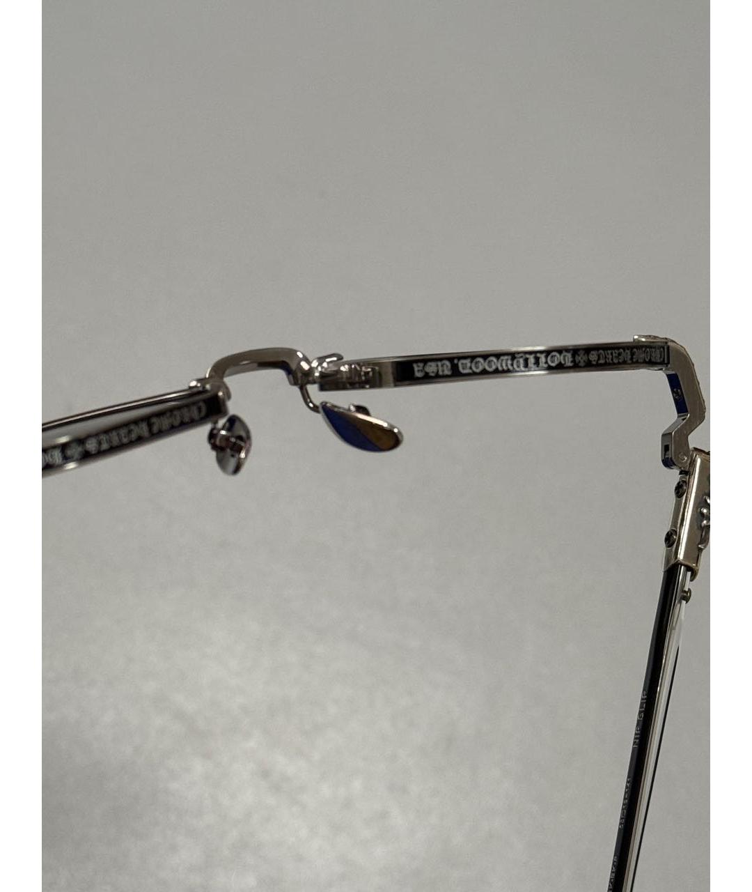 CHROME HEARTS Серебряные металлические солнцезащитные очки, фото 4