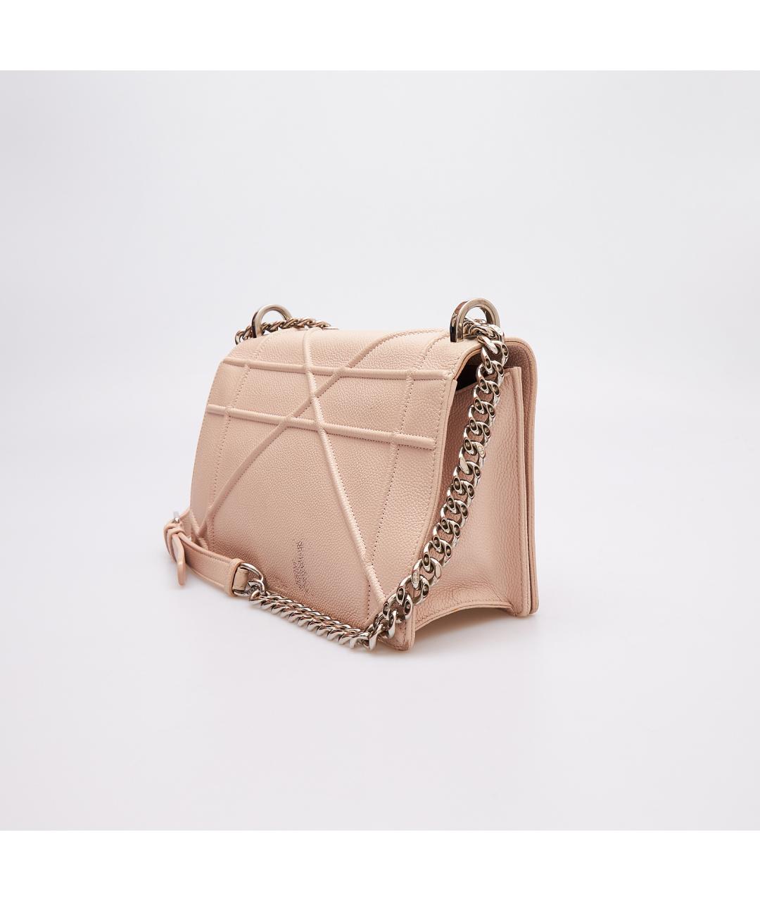 CHRISTIAN DIOR Розовая кожаная сумка через плечо, фото 2