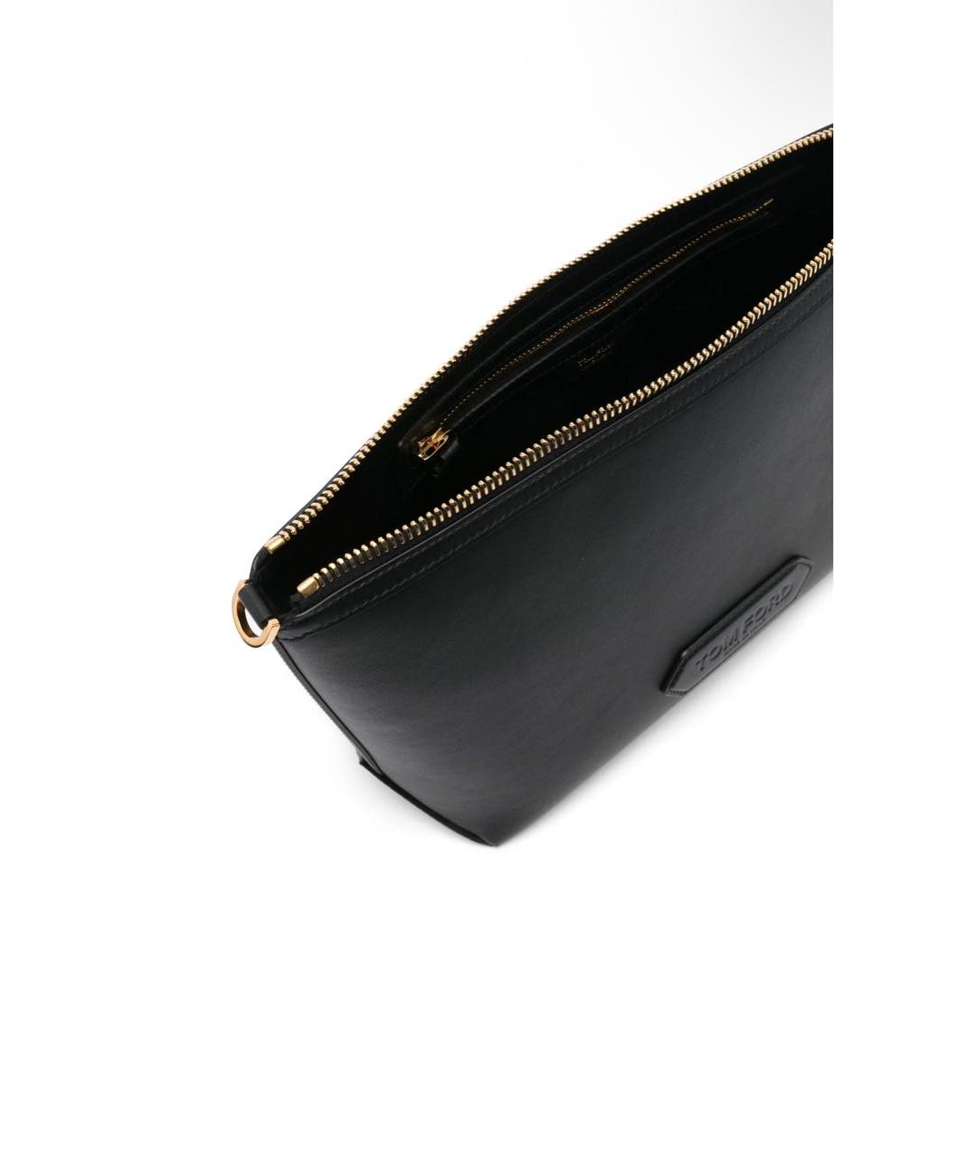 TOM FORD Черная кожаная сумка на плечо, фото 4