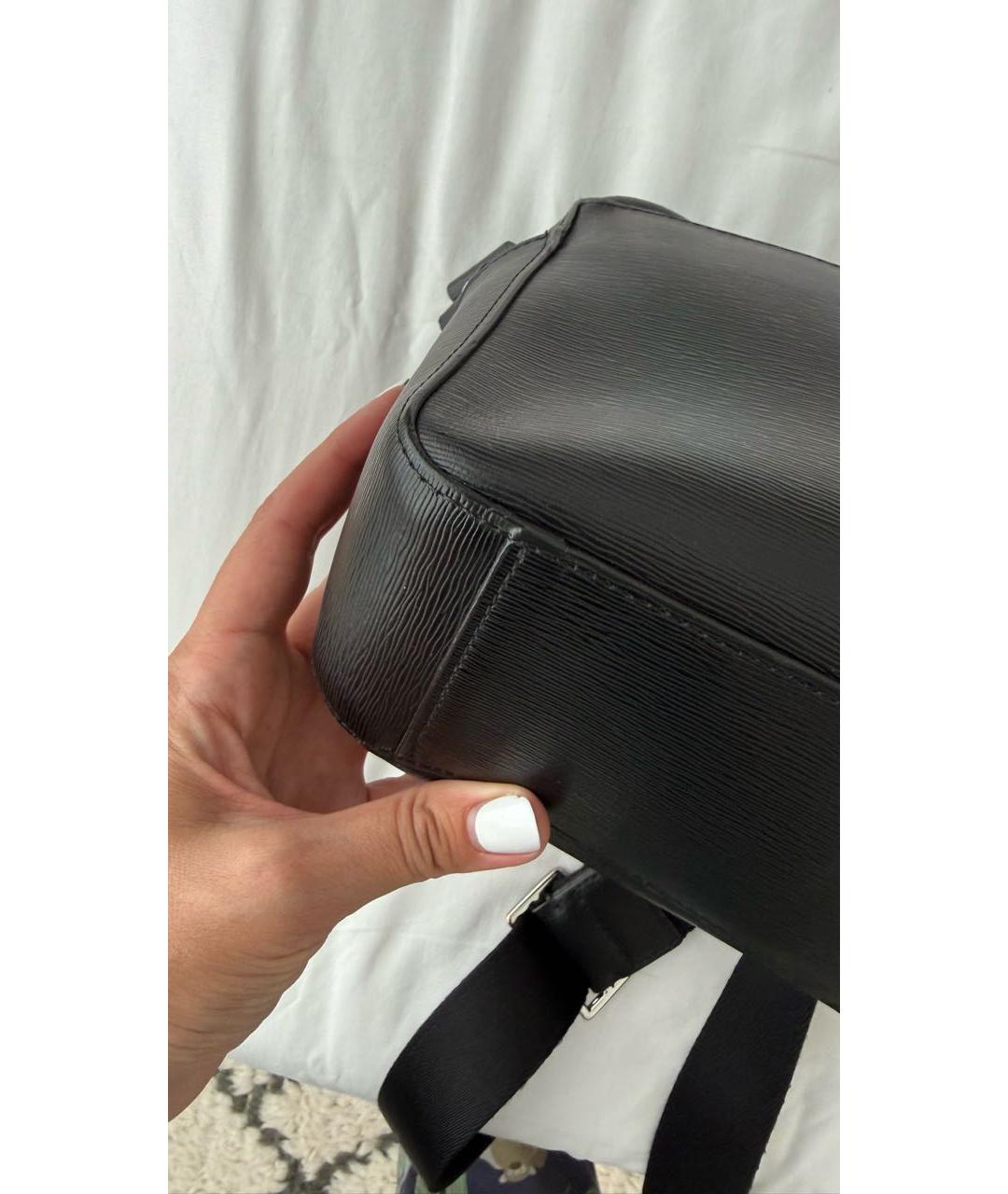 PAUL SMITH Черная кожаная сумка на плечо, фото 5