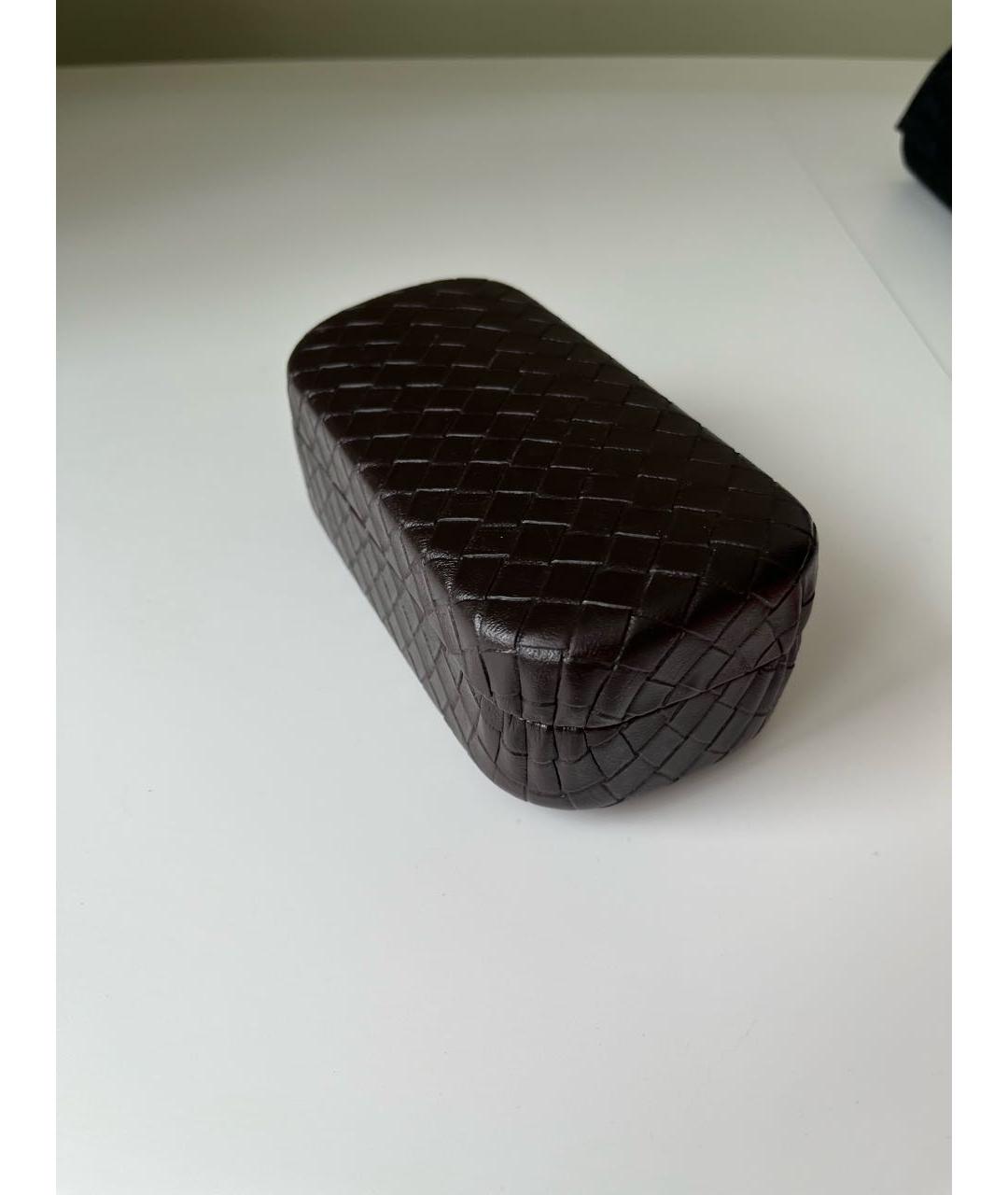 BOTTEGA VENETA Коричневые пластиковые солнцезащитные очки, фото 7