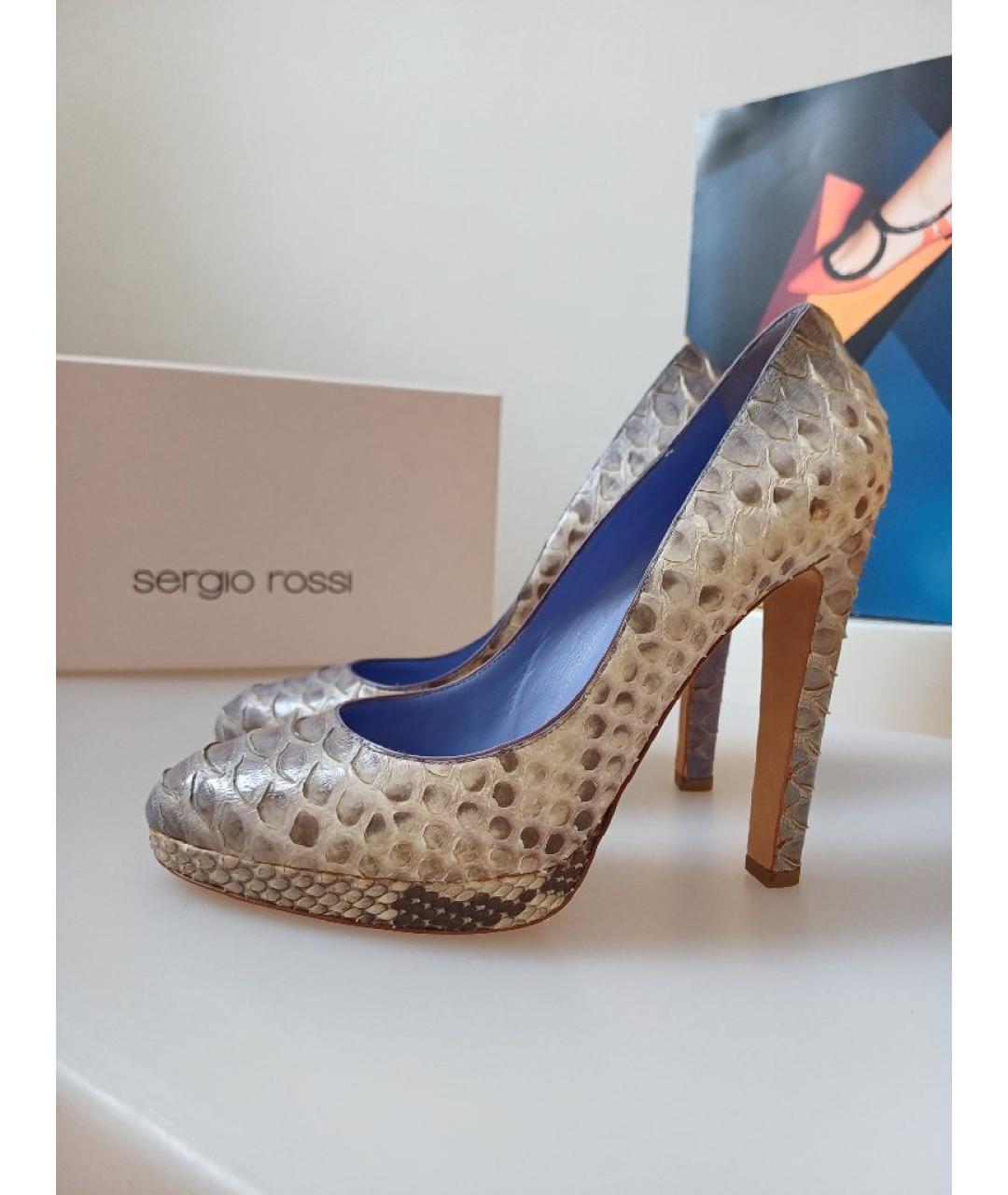 SERGIO ROSSI Мульти кожаные туфли, фото 2