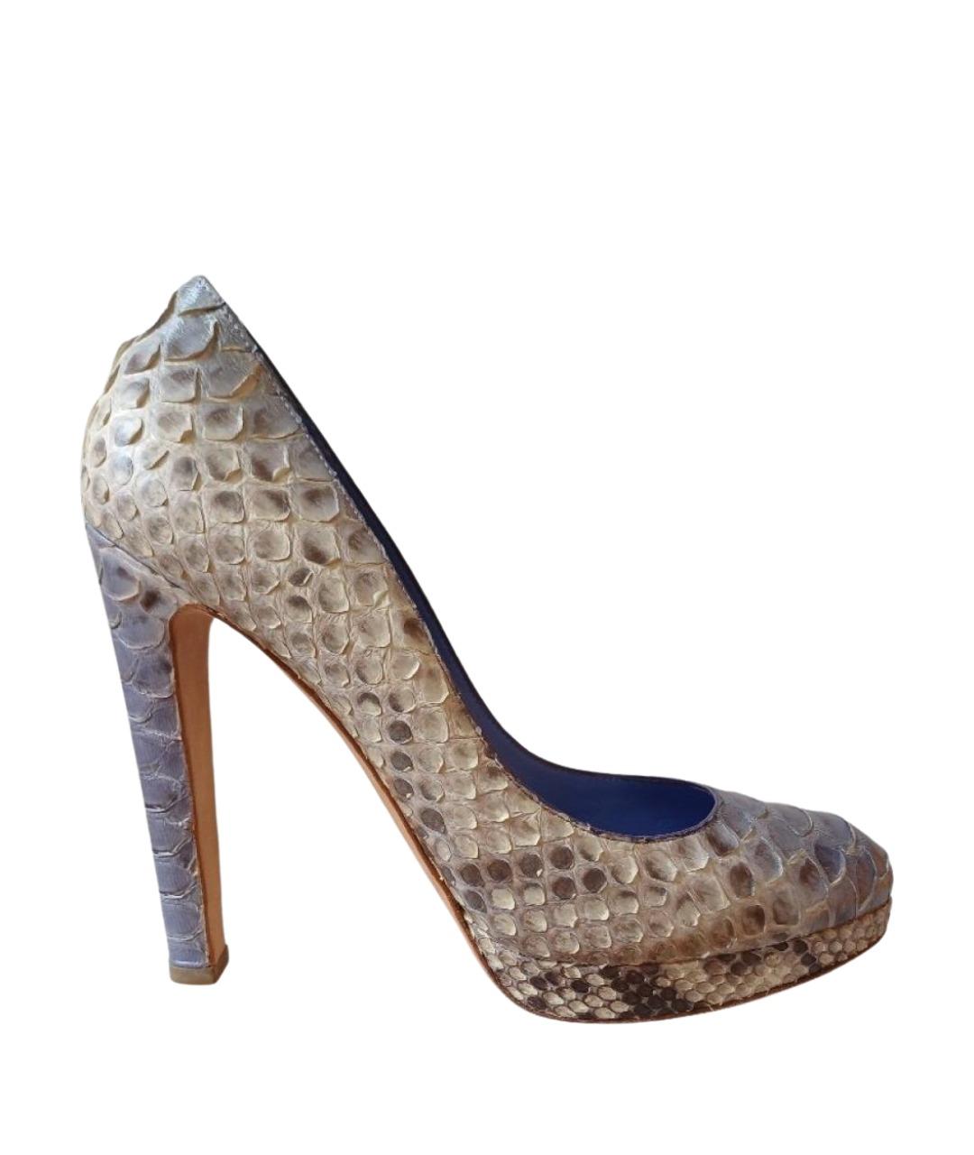 SERGIO ROSSI Мульти кожаные туфли, фото 1