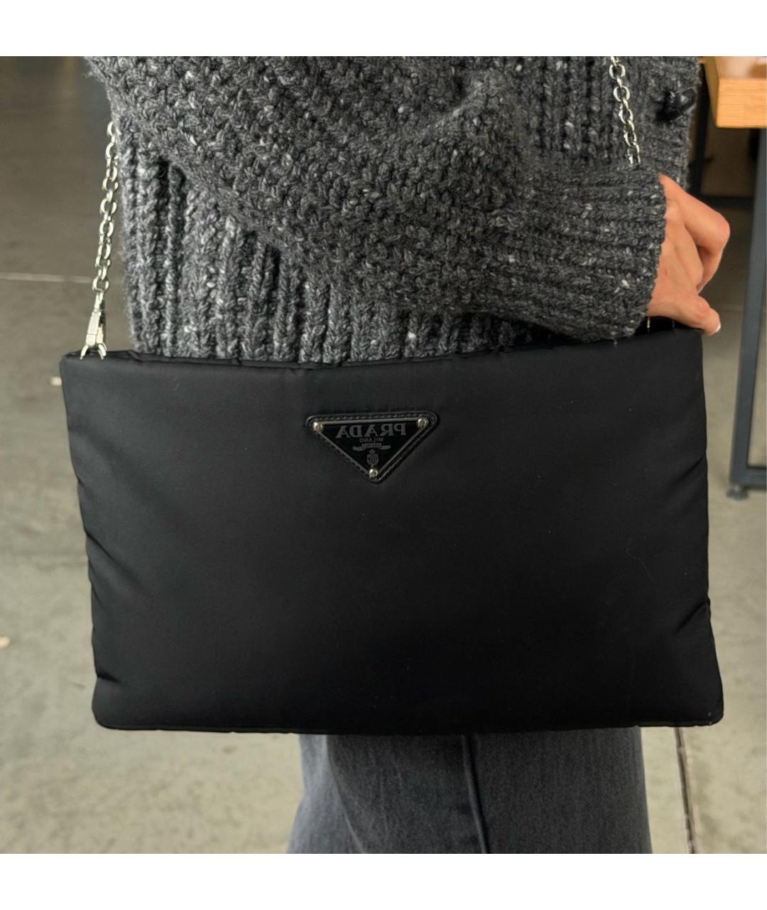 PRADA Черная сумка через плечо, фото 4