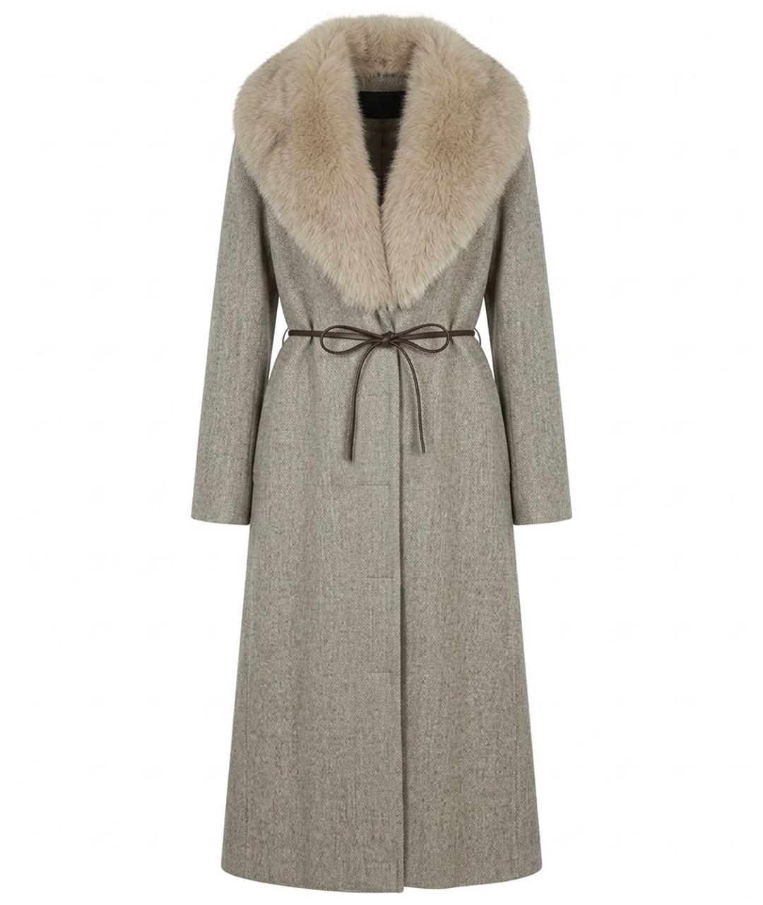 LANVIN Серое пальто, фото 1