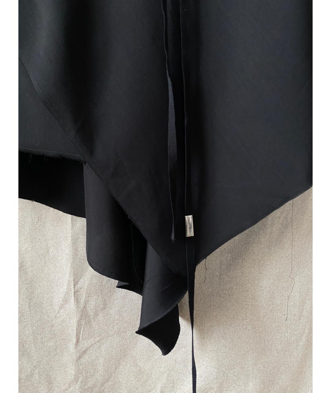 ANN DEMEULEMEESTER Черная шерстяная юбка миди, фото 5