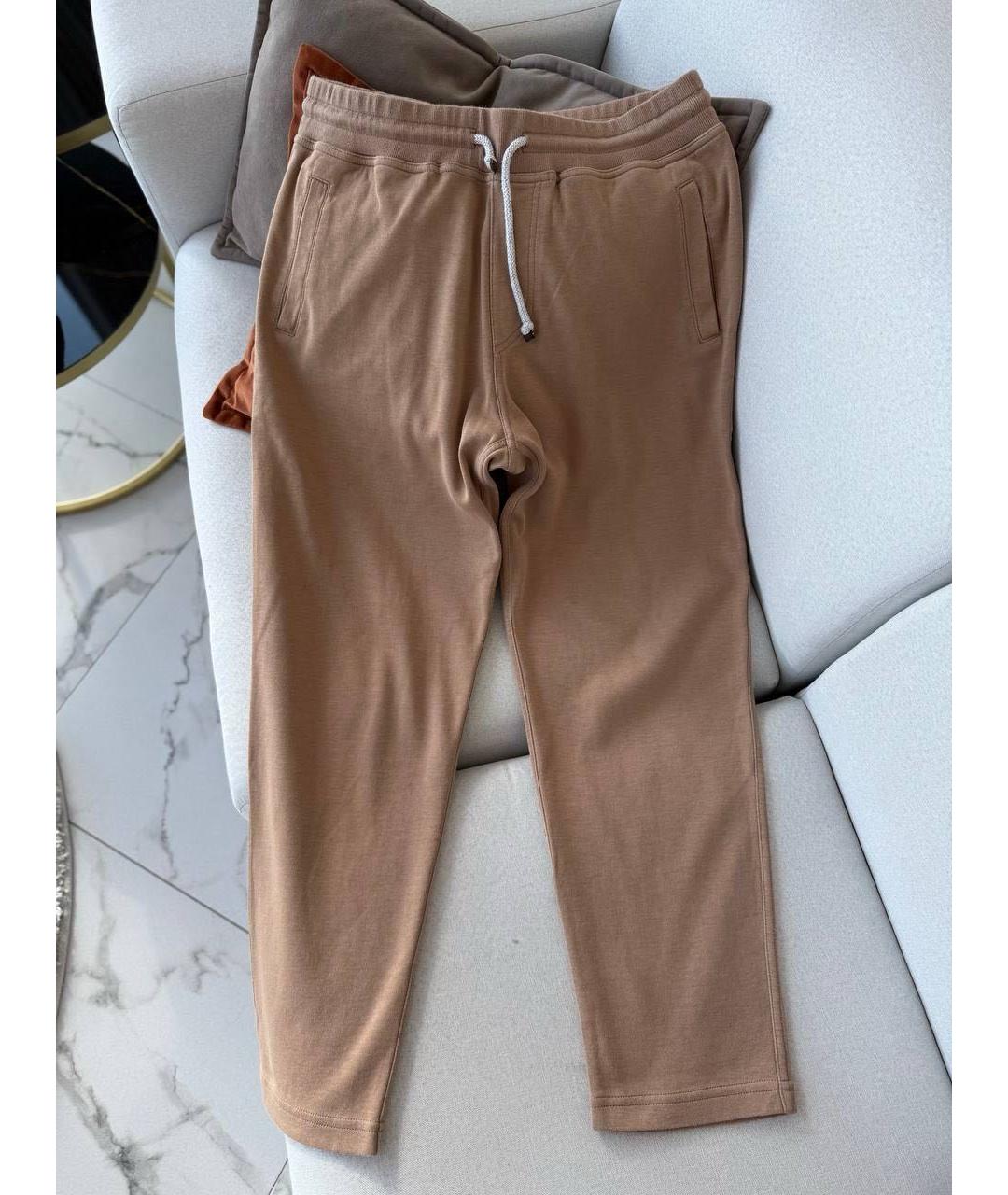 BRUNELLO CUCINELLI Бежевый хлопковый спортивный костюм, фото 2