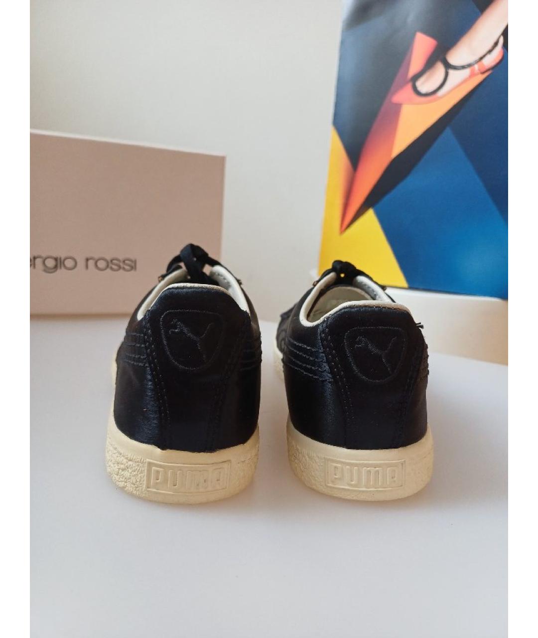 SERGIO ROSSI Черные текстильные кеды, фото 7