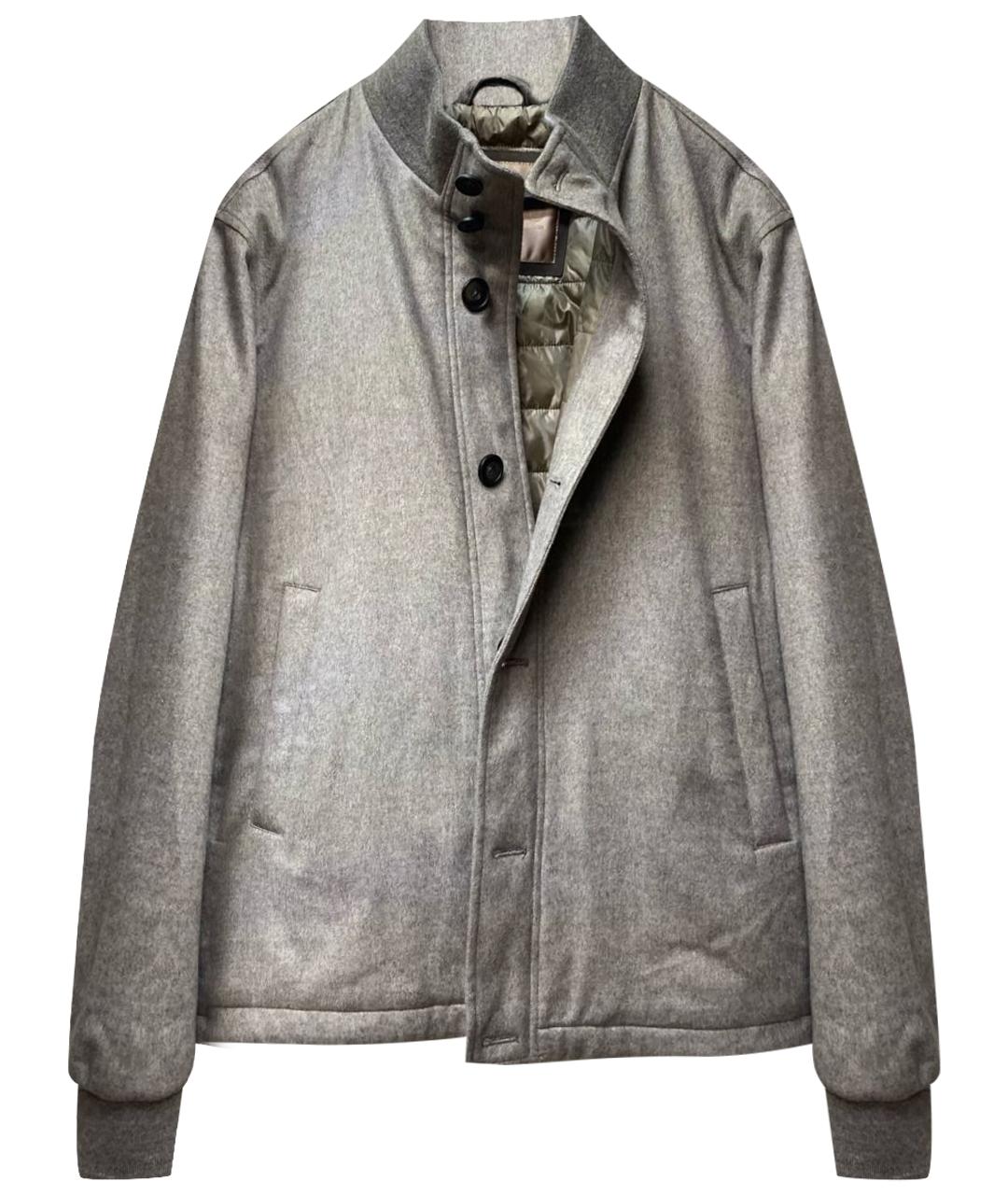 HERNO Серая кашемировая куртка, фото 1