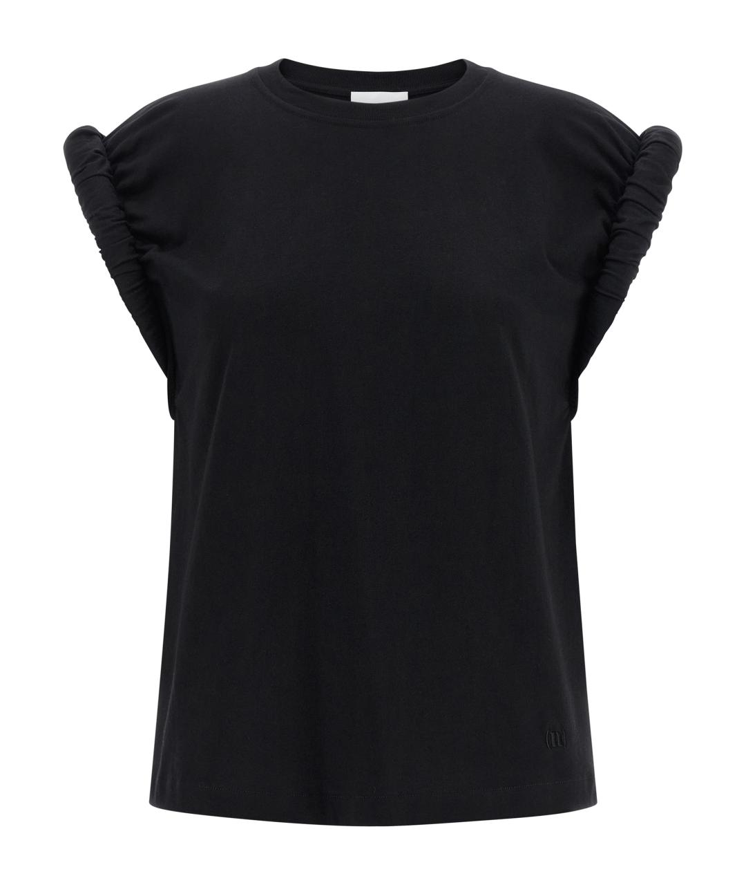 NUDE Черная хлопковая футболка, фото 1