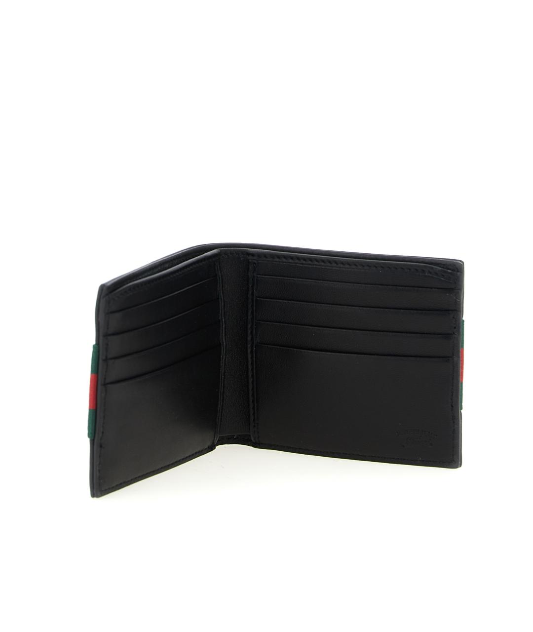 GUCCI Черный кожаный кошелек, фото 2