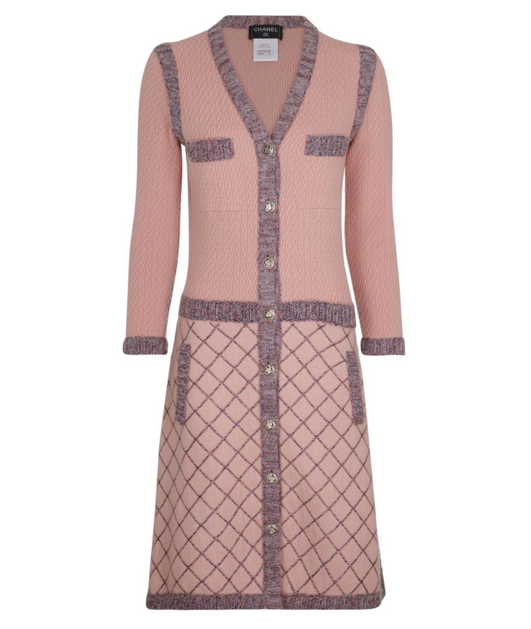 CHANEL Бежевое кашемировое повседневное платье, фото 1