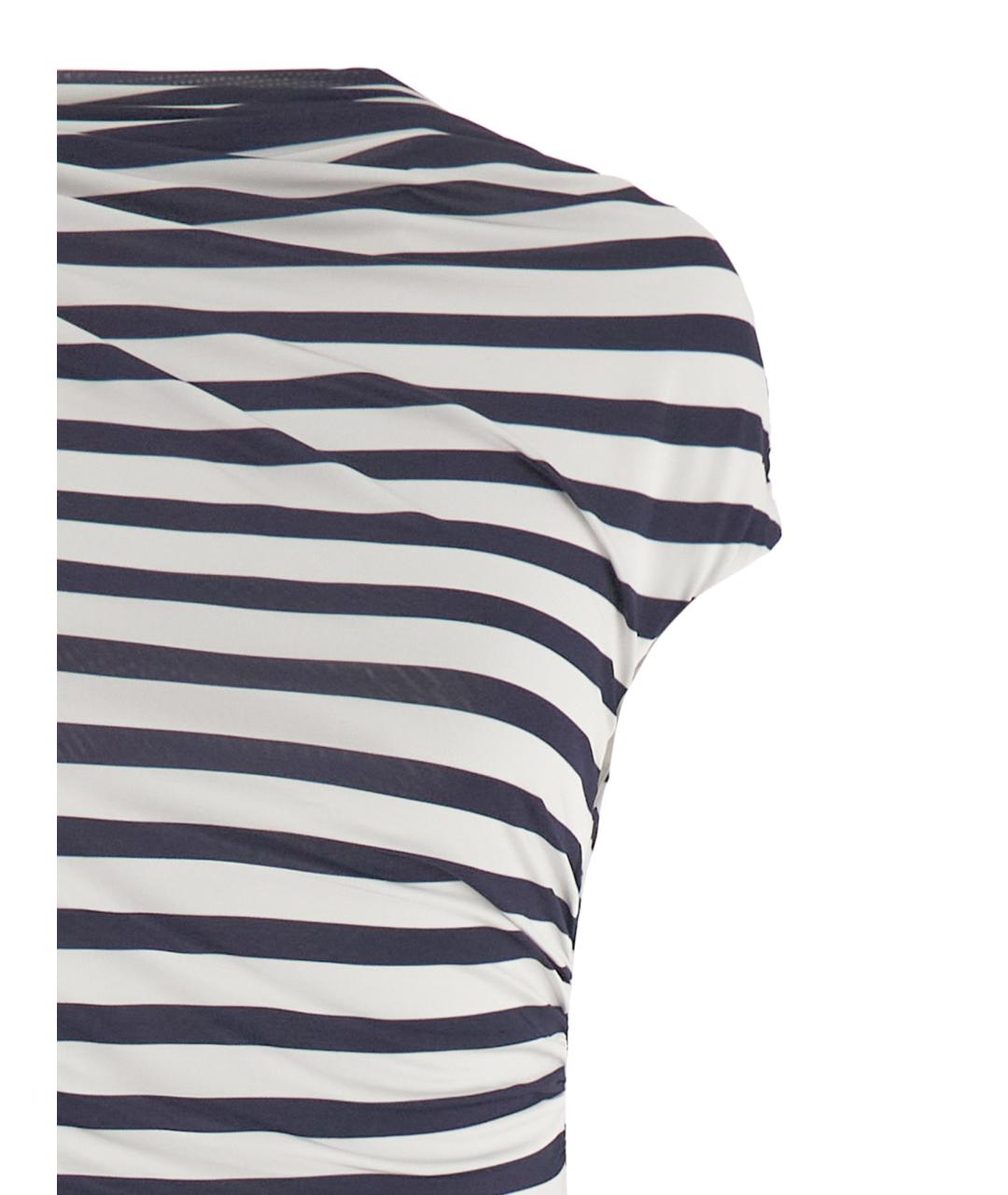 SELF-PORTRAIT Синее вискозное платье, фото 3