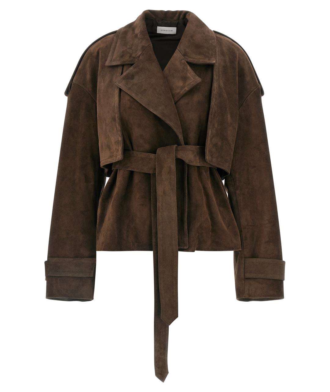 ARMARIUM Коричневая замшевая куртка, фото 1