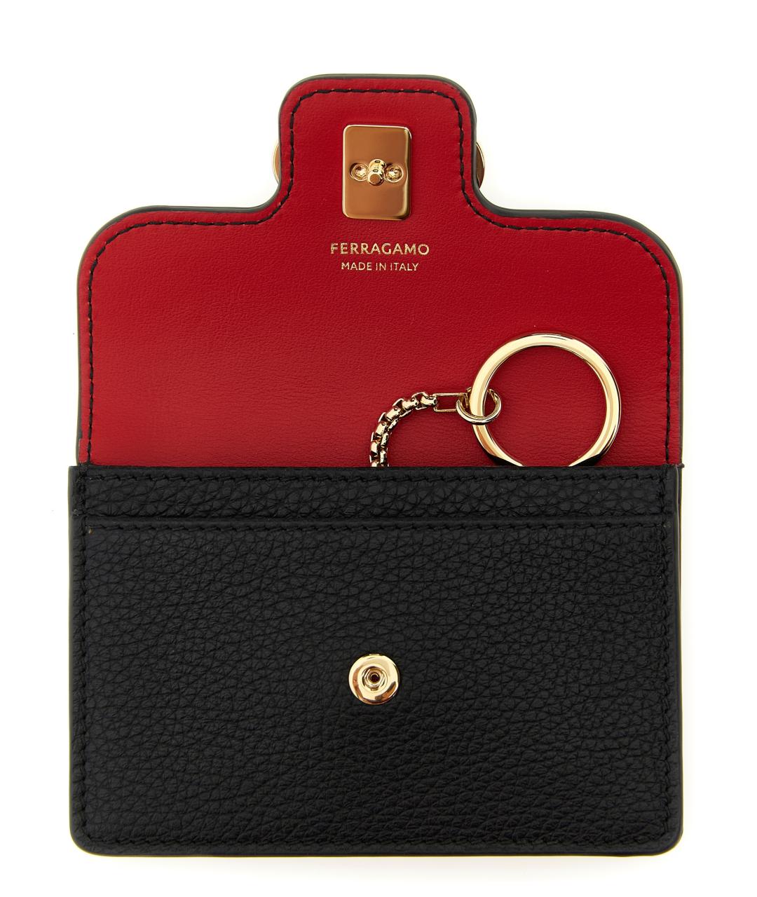 FERRAGAMO Черная ключница, фото 3