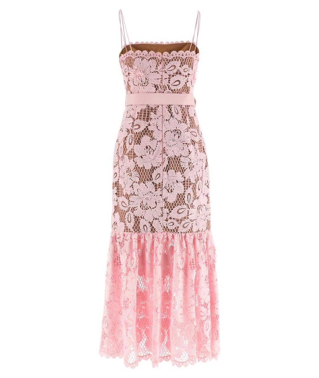 SELF-PORTRAIT Розовое полиэстеровое коктейльное платье, фото 2