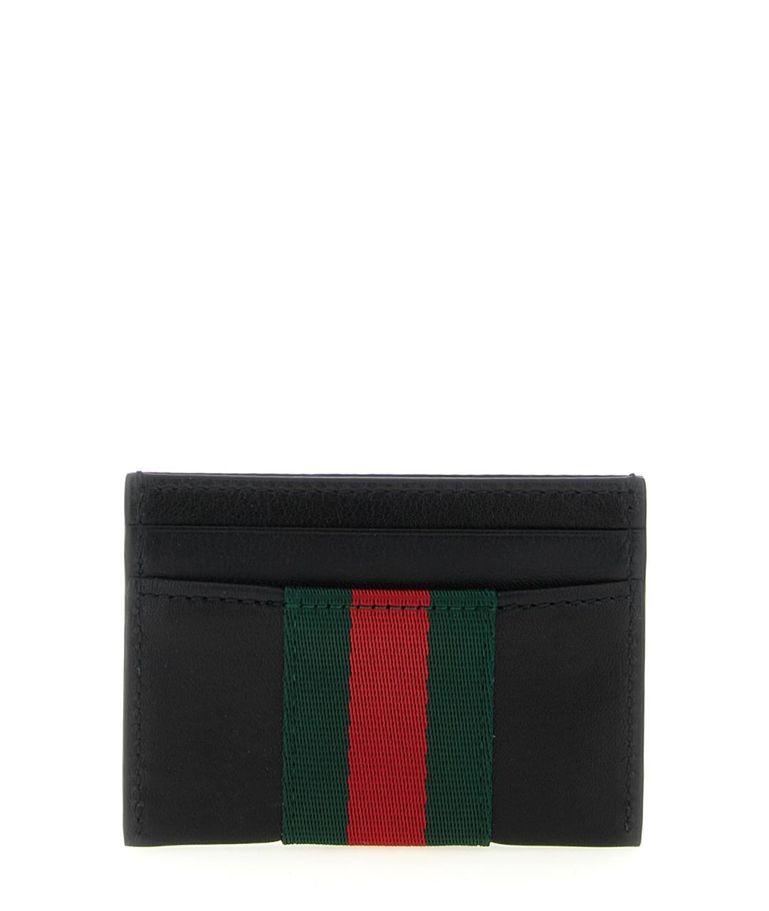 GUCCI Черный кожаный кардхолдер, фото 2