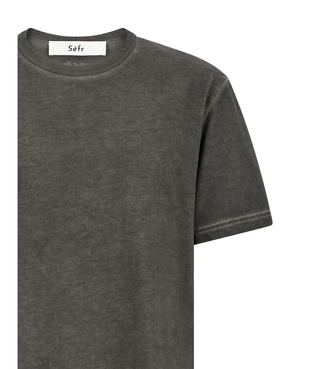 SEFR Серая хлопковая футболка, фото 3