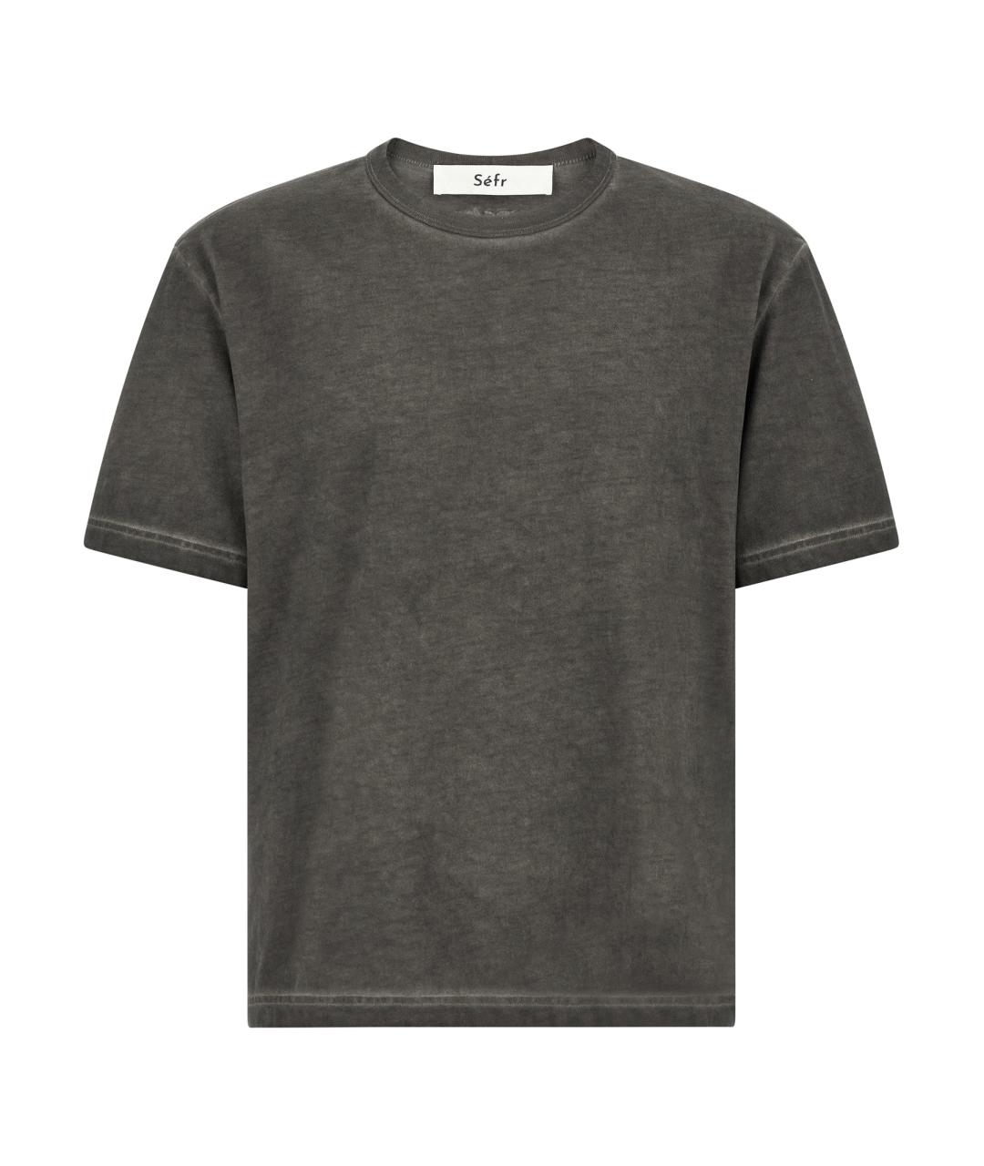 SEFR Серая хлопковая футболка, фото 1