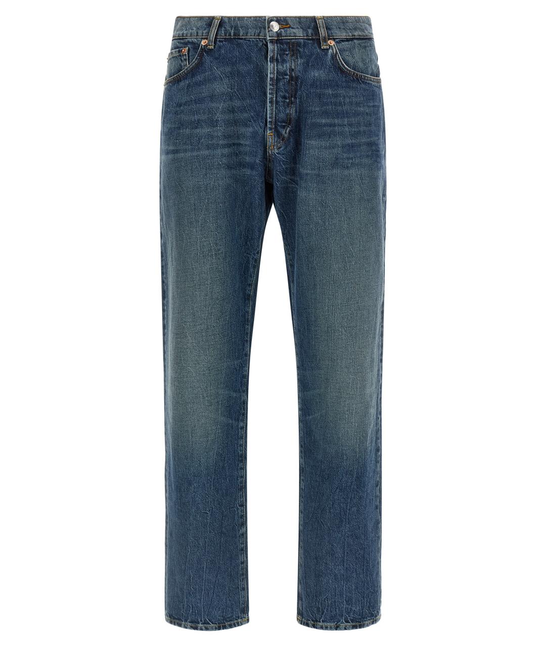 DEPARTMENT 5 Синие хлопковые прямые джинсы, фото 1