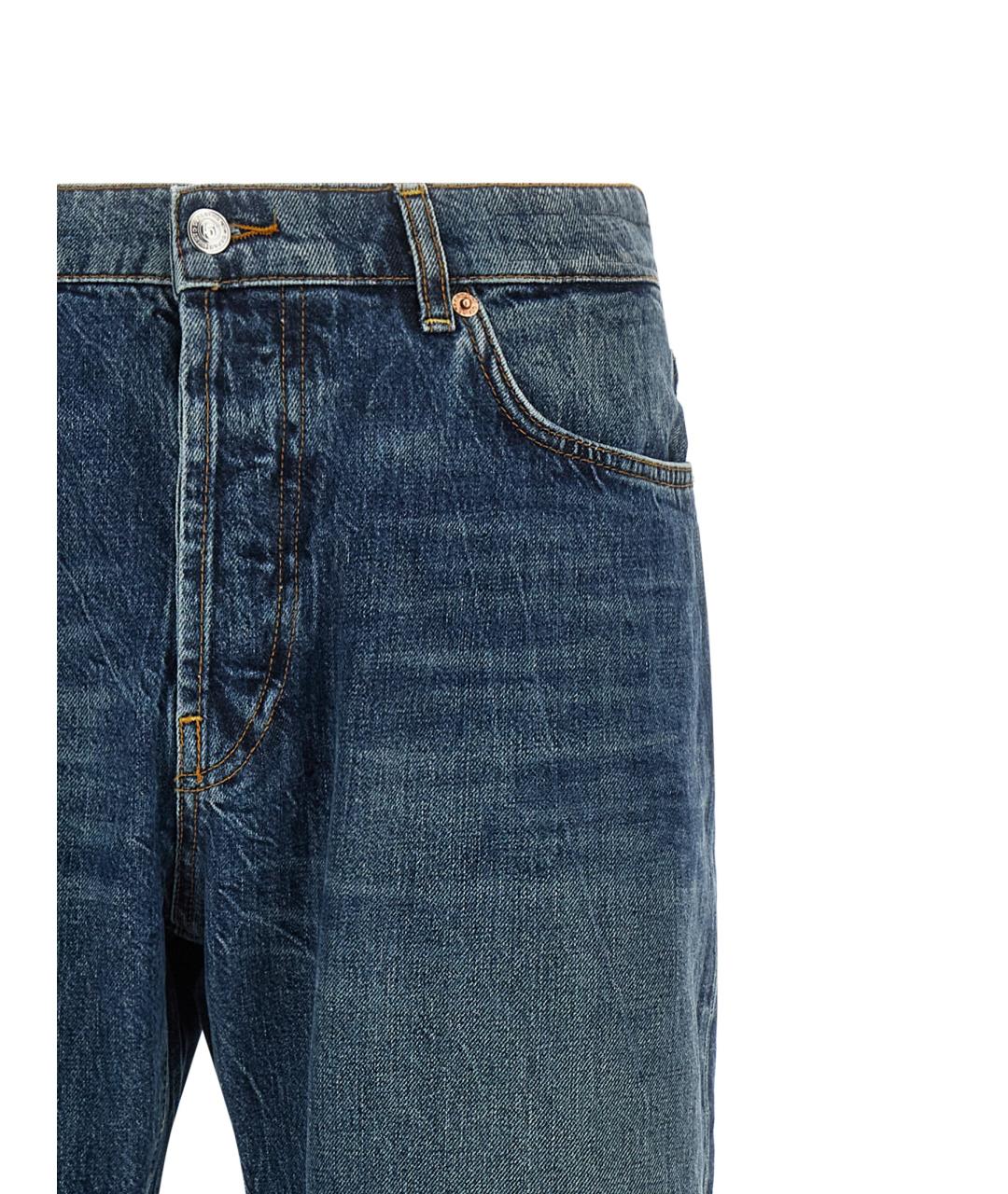 DEPARTMENT 5 Синие хлопковые прямые джинсы, фото 3