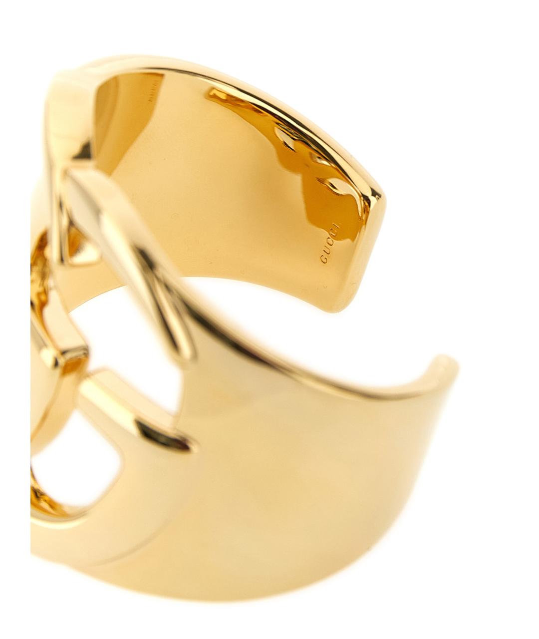 GUCCI Золотой металлический браслет, фото 3