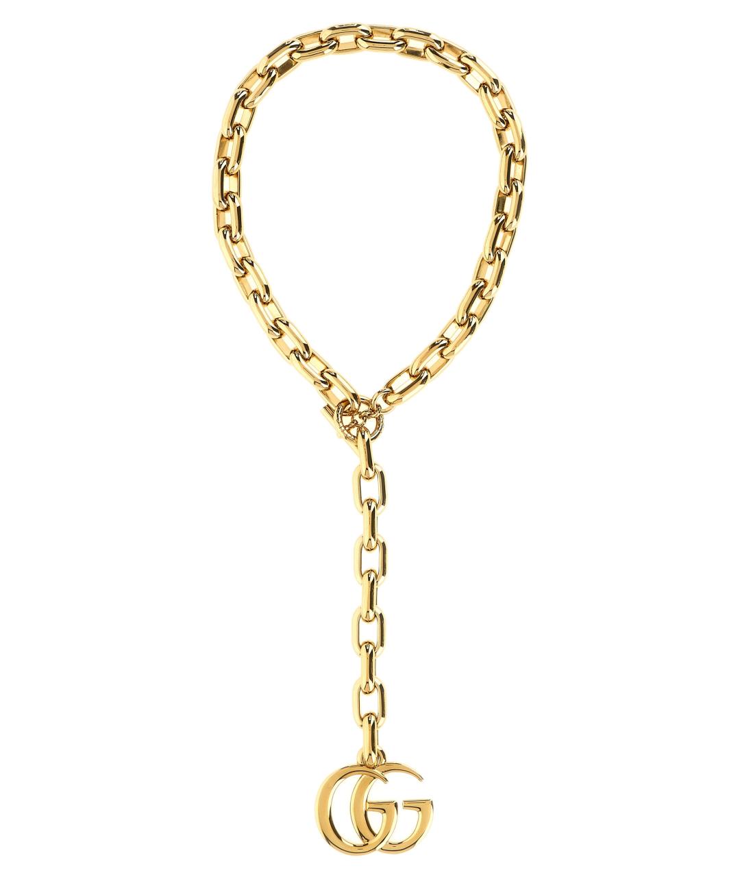 GUCCI Золотое металлическое колье, фото 1