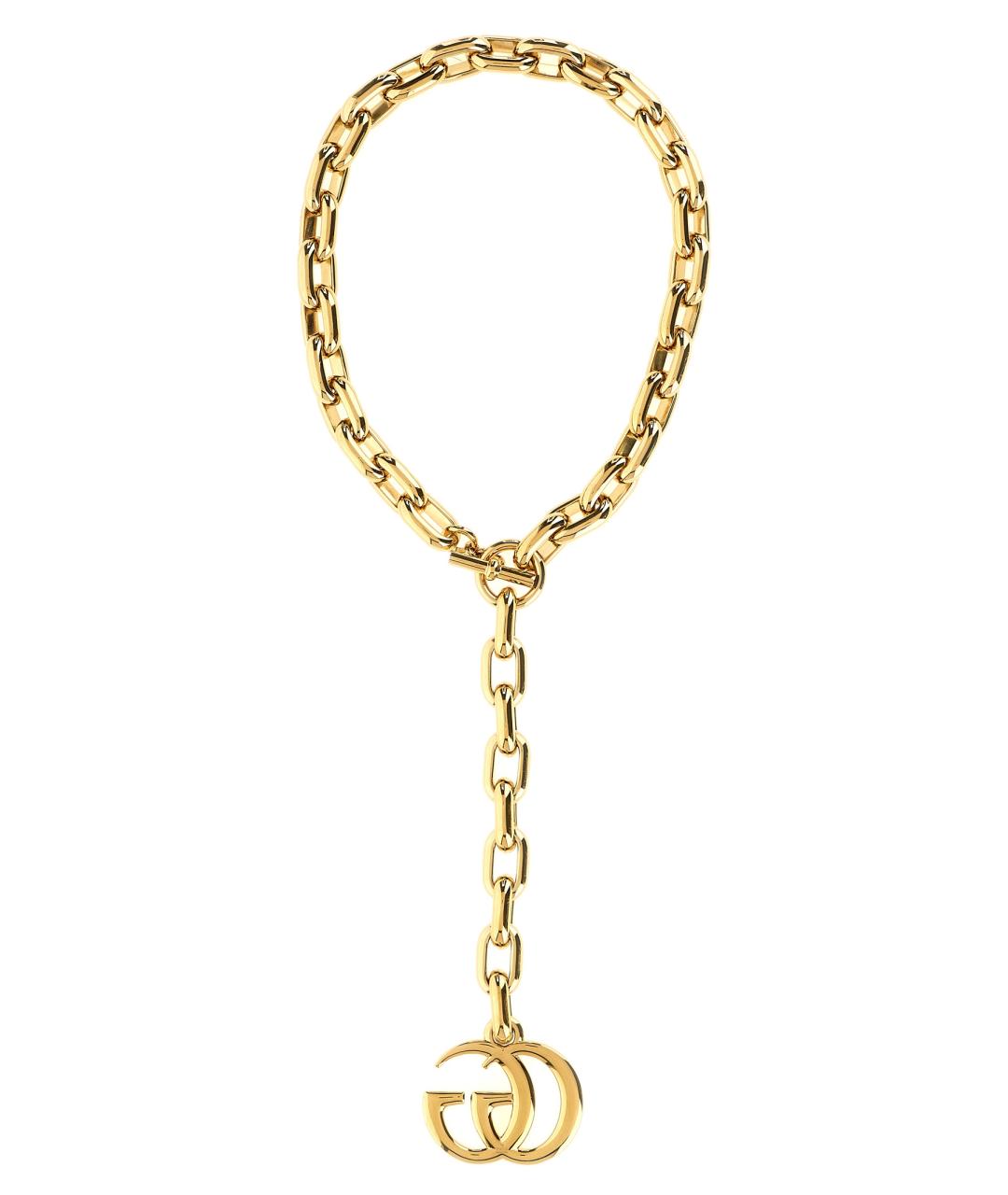 GUCCI Золотое металлическое колье, фото 2