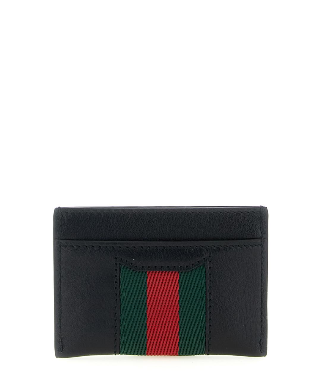 GUCCI Черный кожаный кардхолдер, фото 2