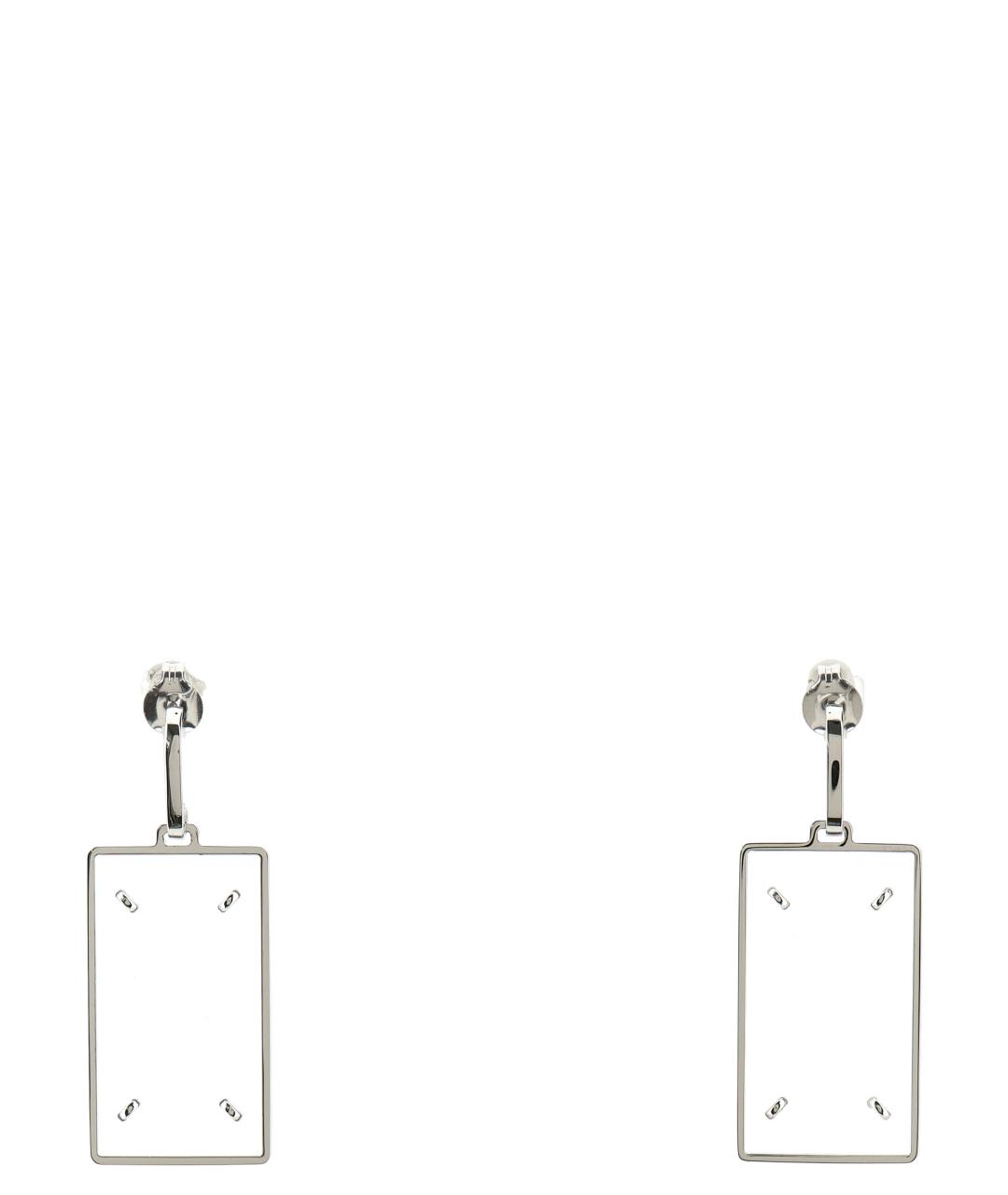 MAISON MARGIELA Серебряные металлические серьги, фото 1