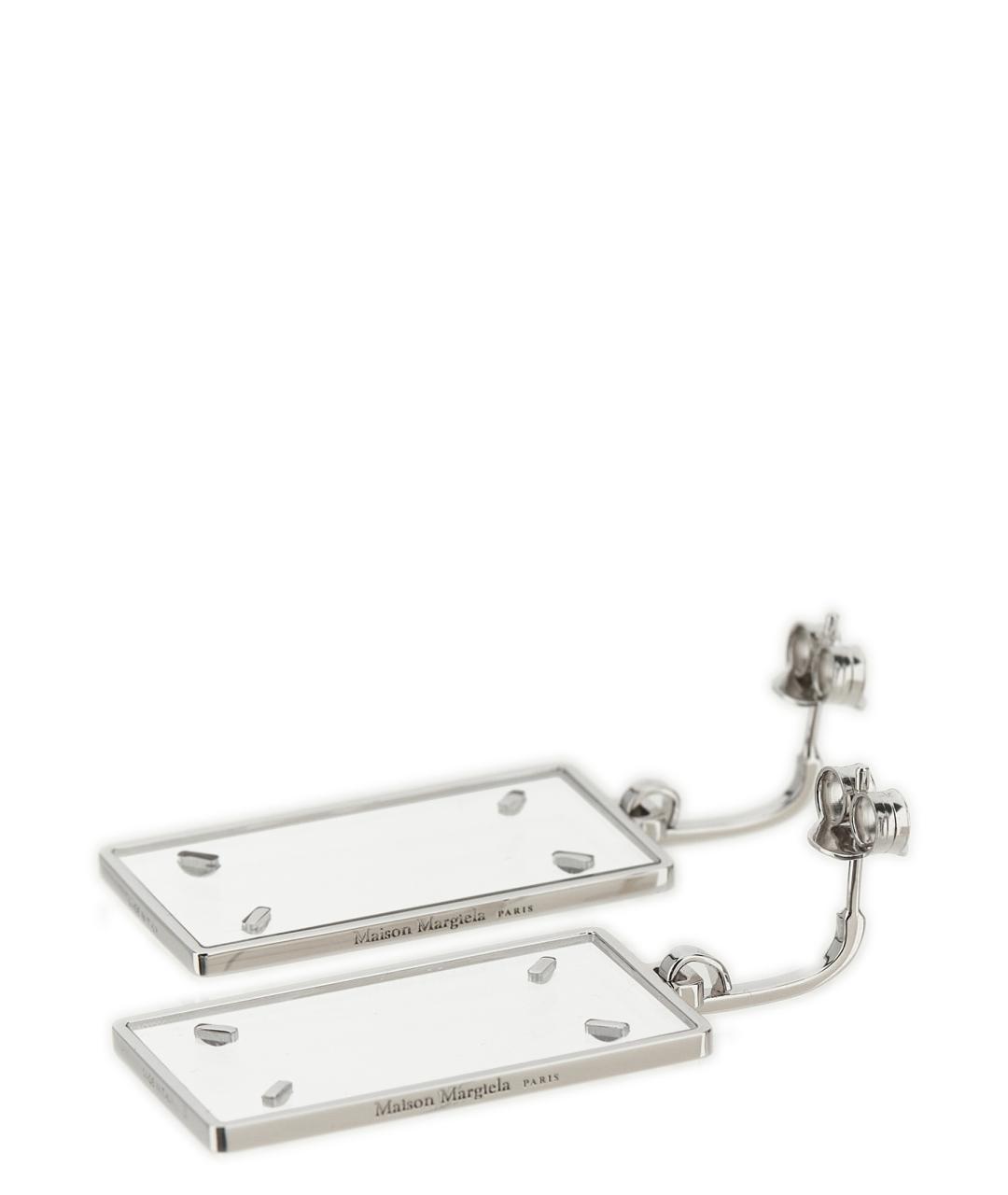 MAISON MARGIELA Серебряные металлические серьги, фото 2