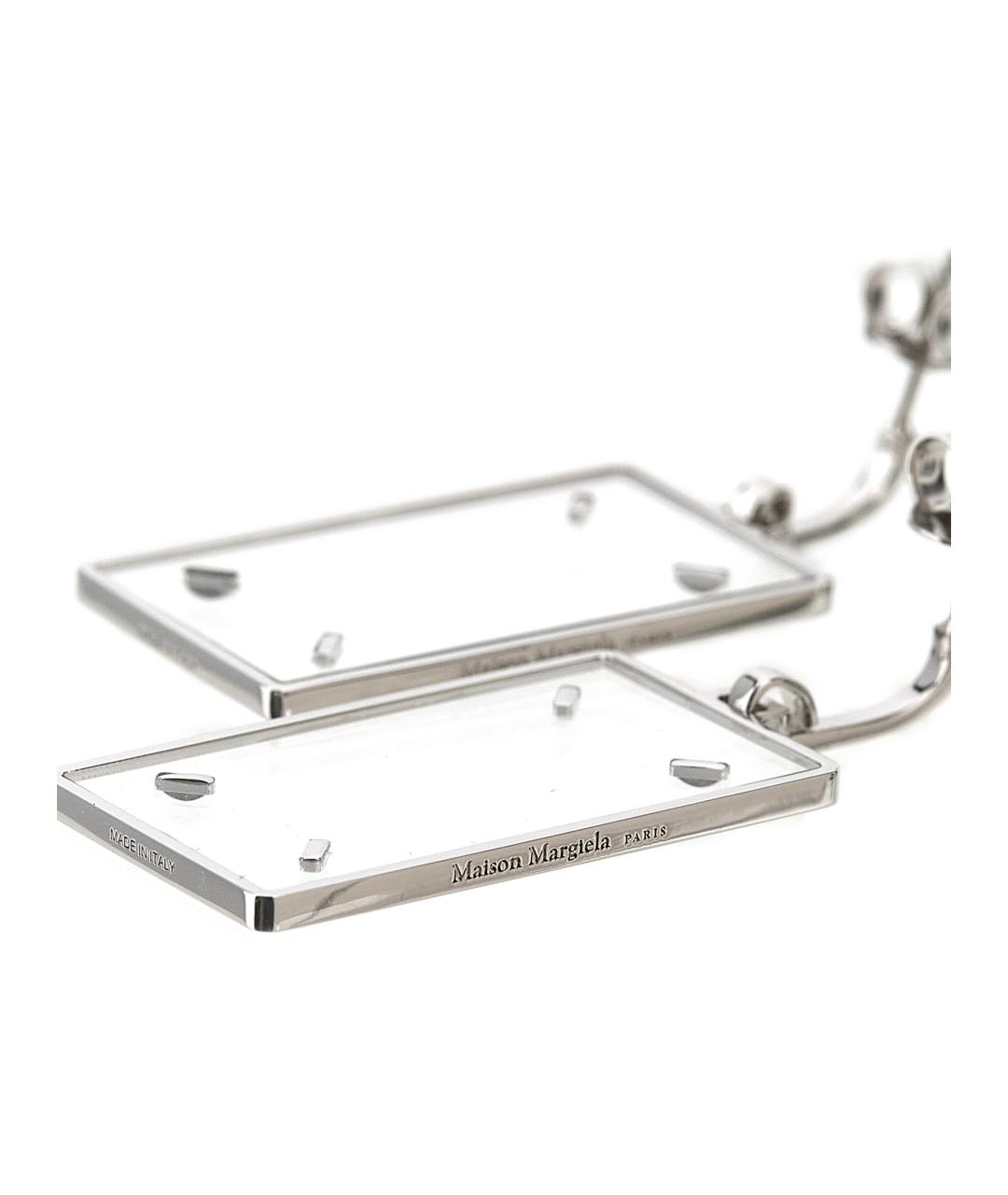 MAISON MARGIELA Серебряные металлические серьги, фото 3
