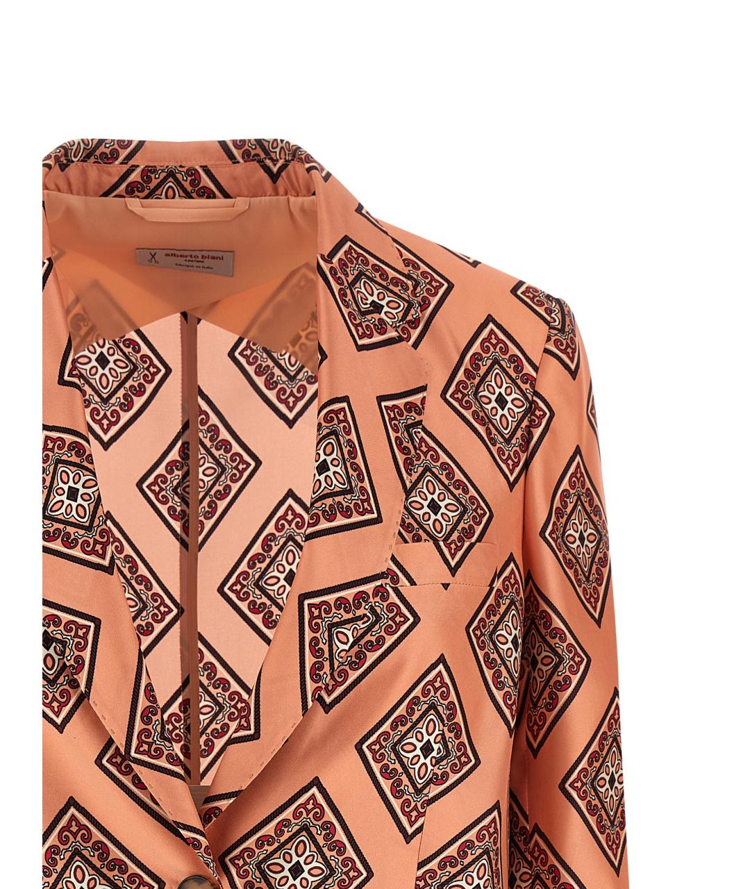 ALBERTO BIANI Розовый шелковый жакет/пиджак, фото 3